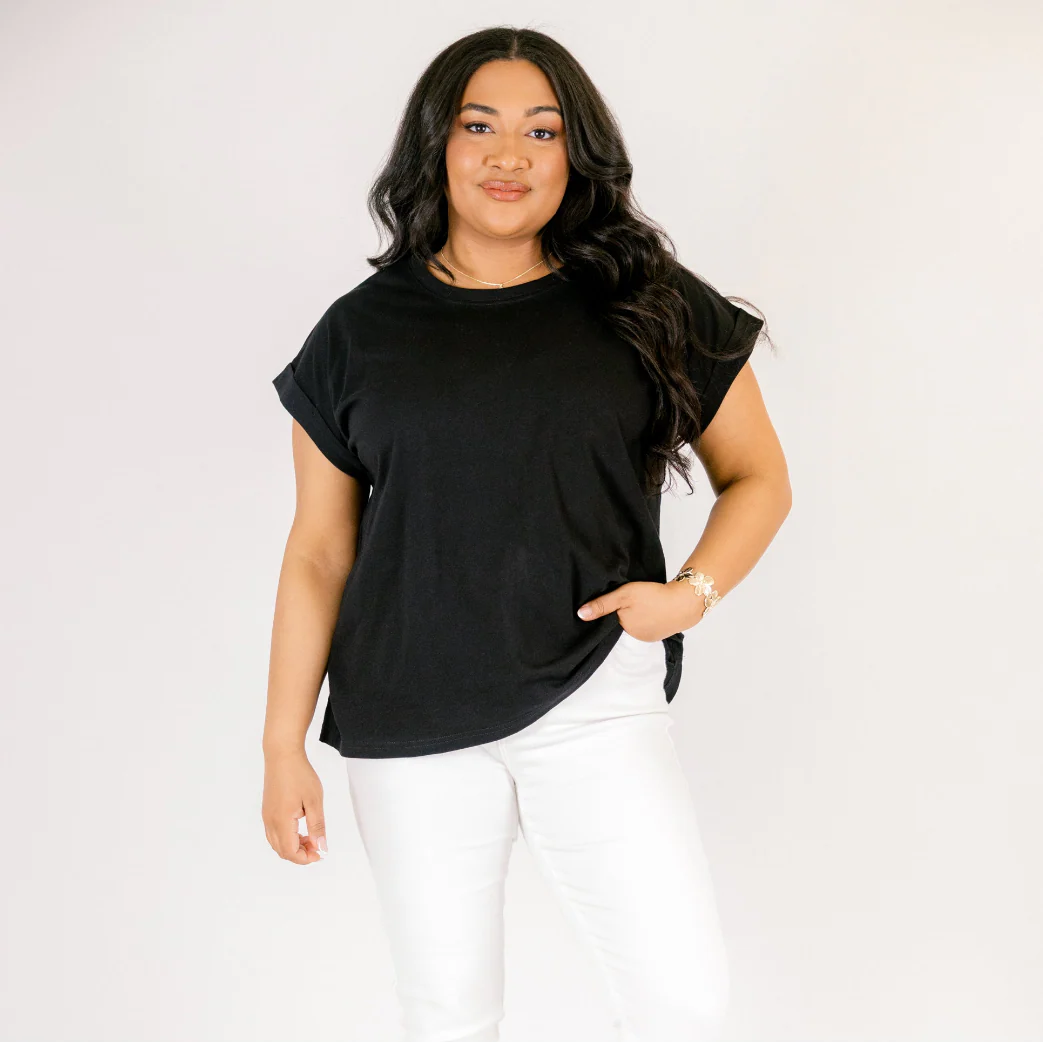 Pretty Please Tee, Black - Image 7