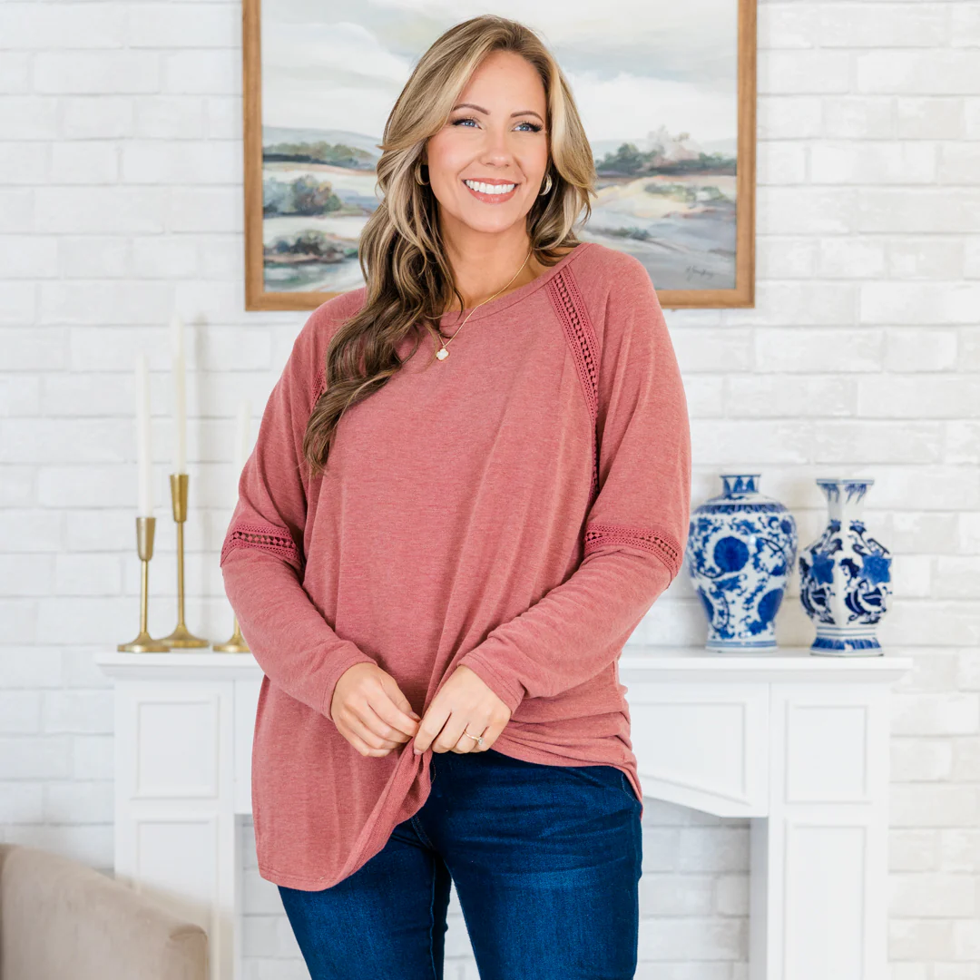 Remarkable Style Top, Marsala - Image 6