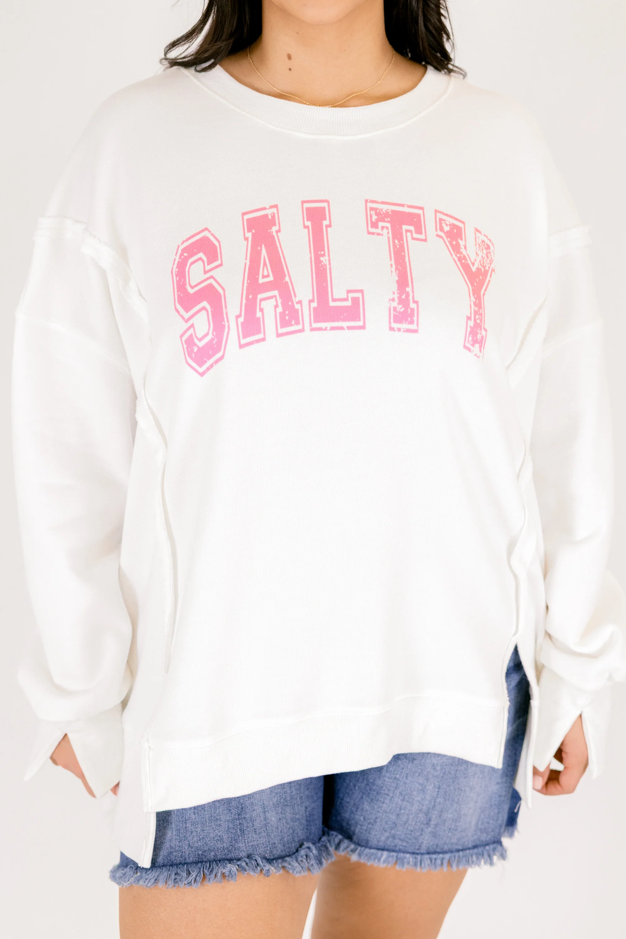 Salt Life Comfy Crew, Ivory - Image 4