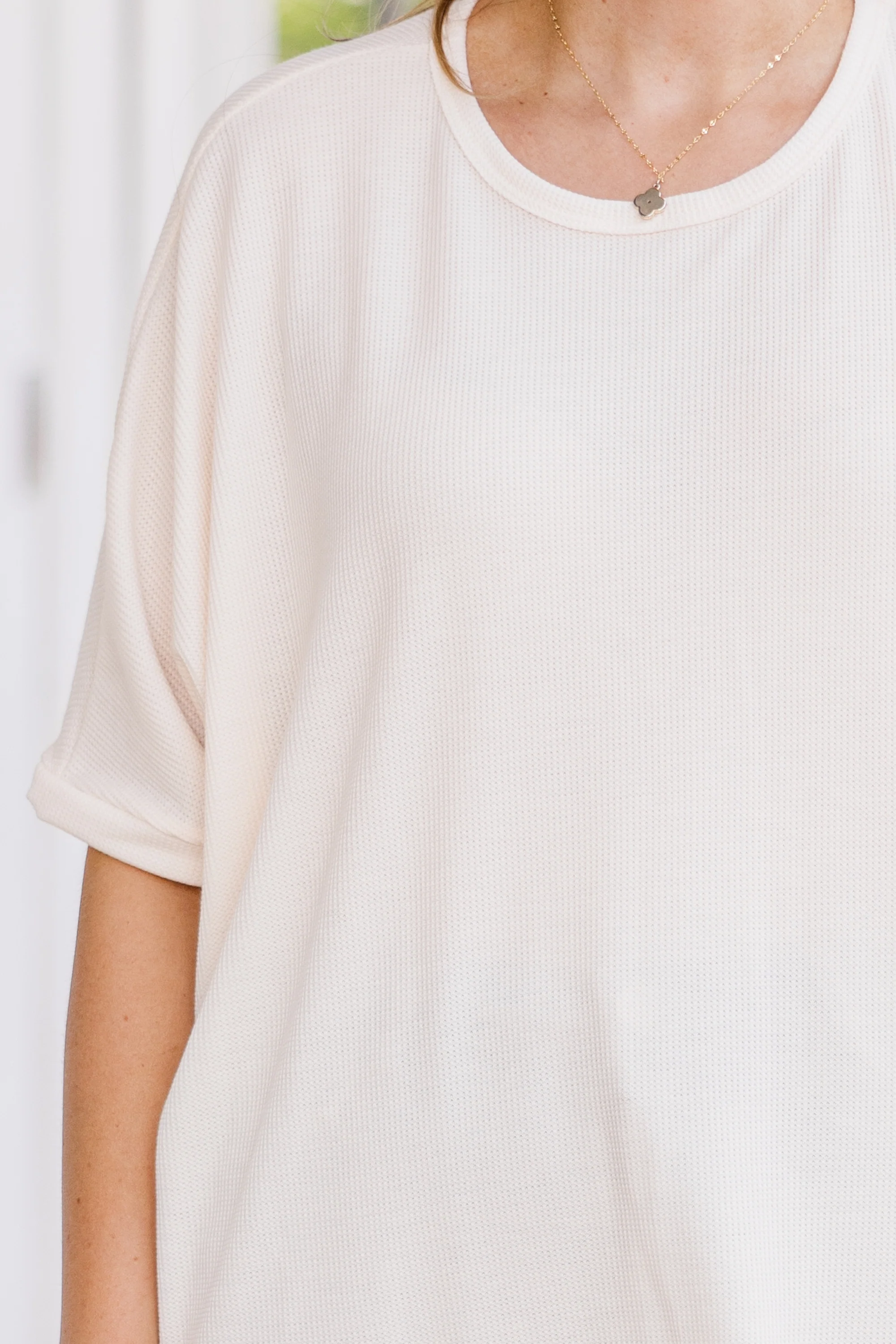 Serene Breeze Top, Cream - Image 4