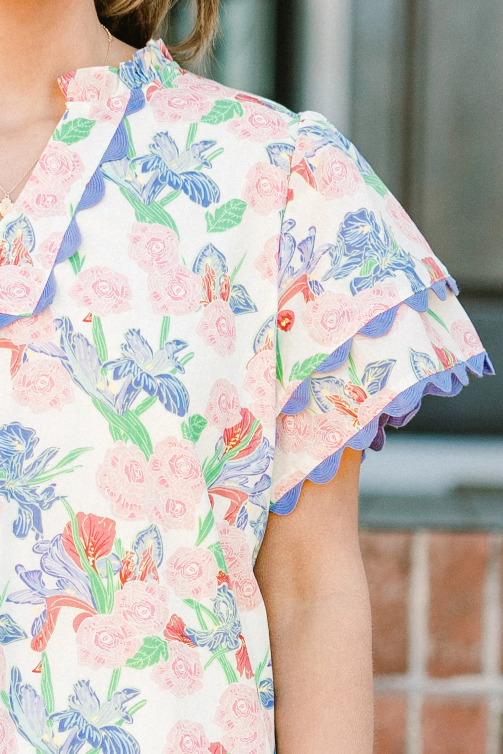 Setting The Scene Top, Periwinkle - Image 4