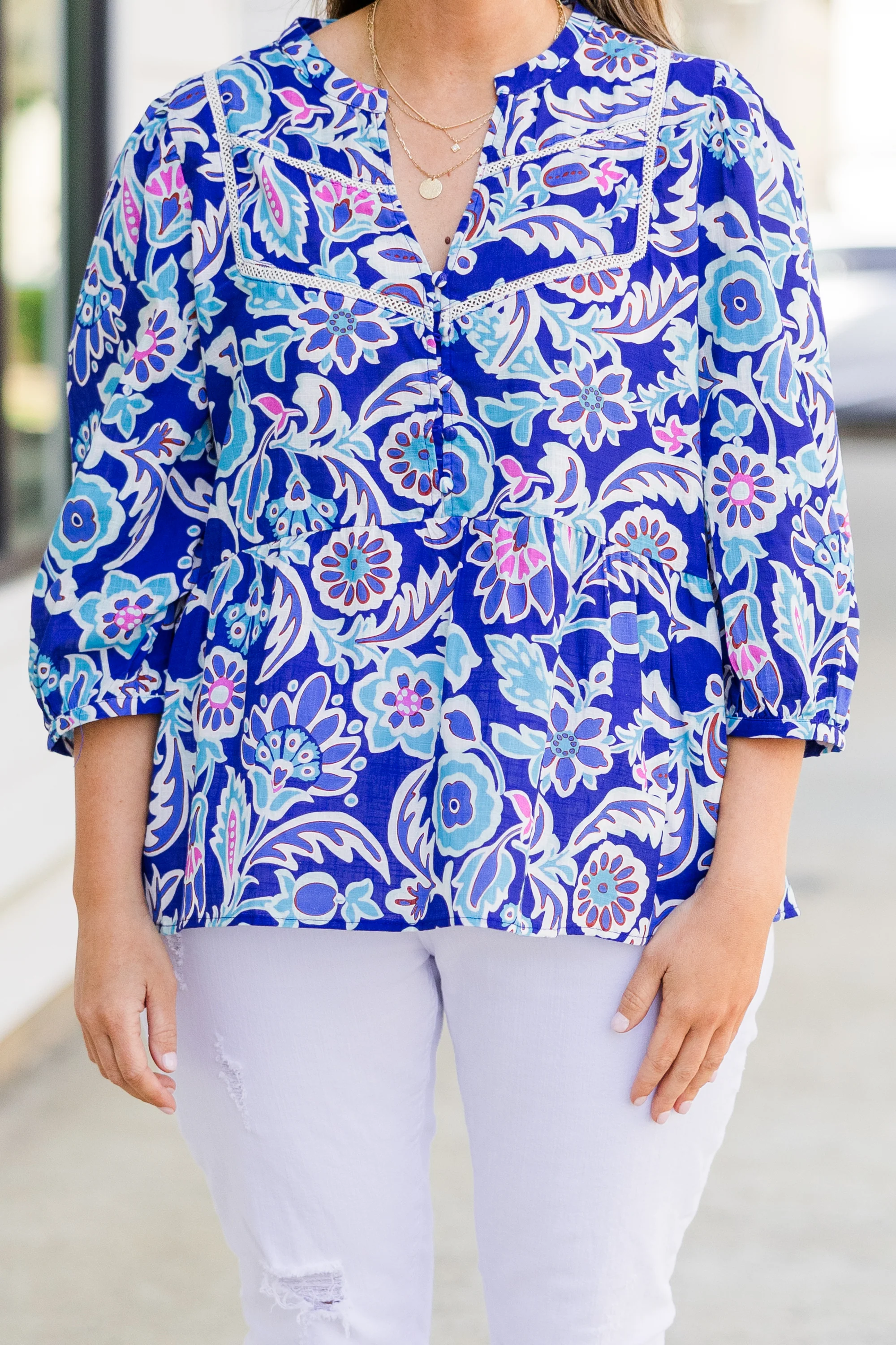 Silly Little Dream Top, Blue Mix - Image 5