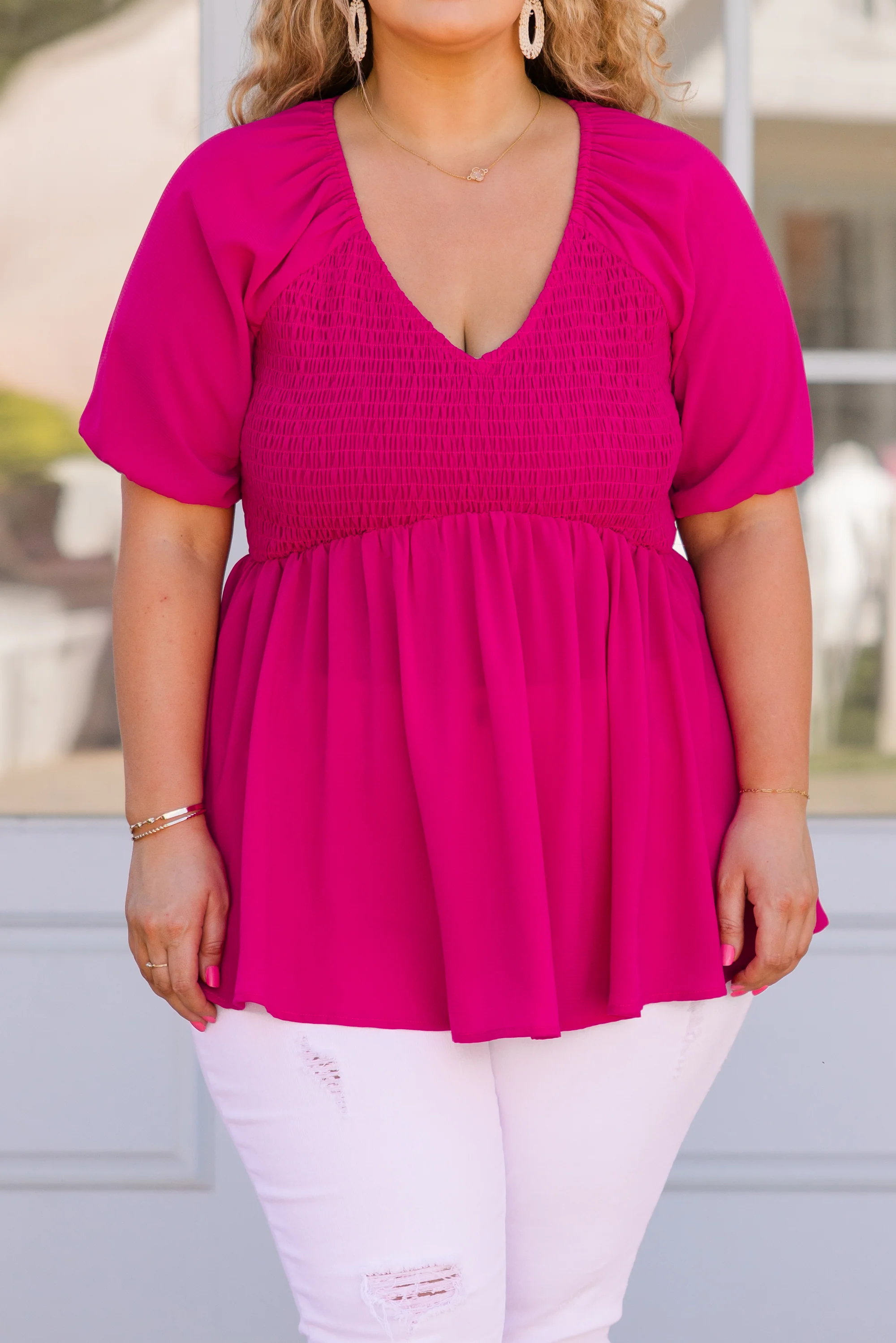 Simplicity And Style Top, Pink - Image 5