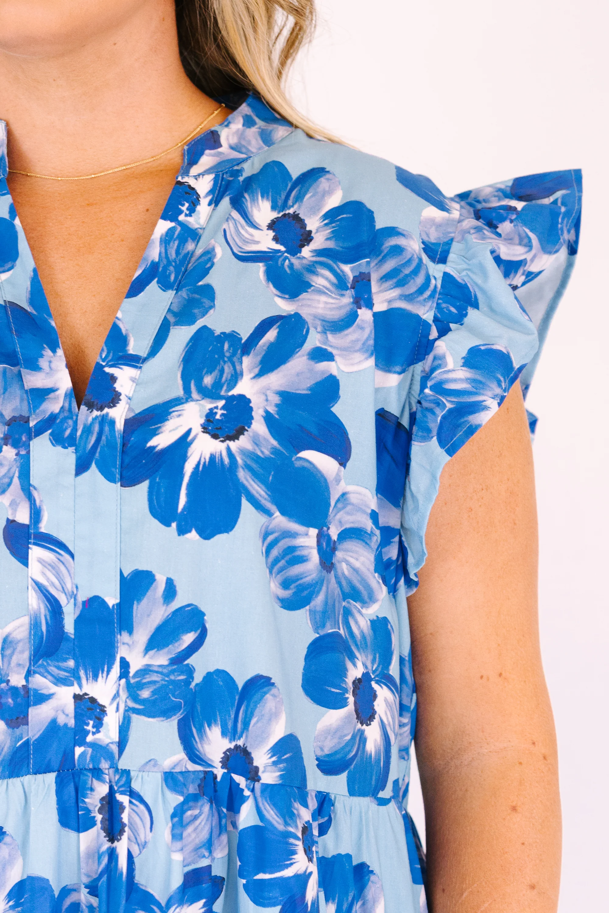 Simply The Vibe Midi Dress, Cobalt - Image 5