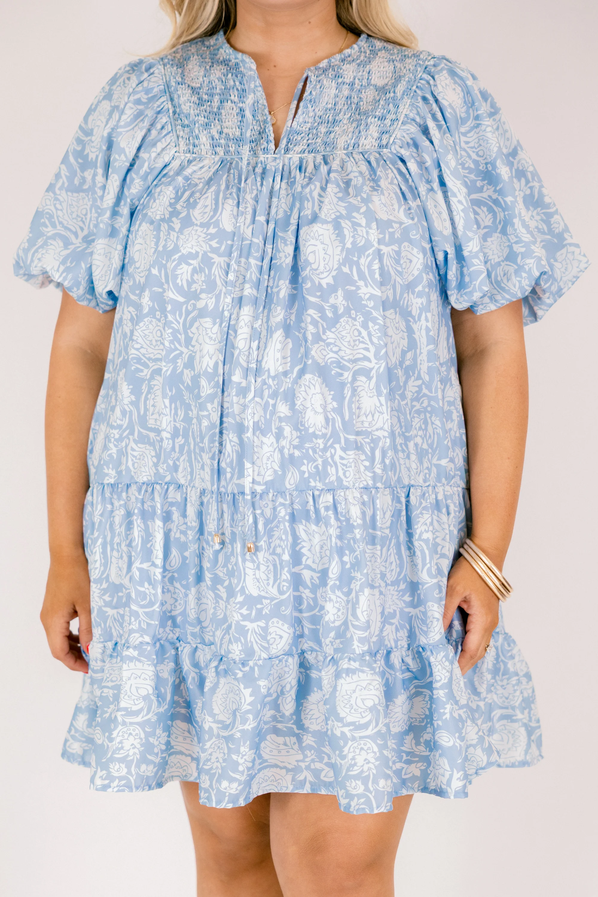 Something Good Dress, Slate Blue - Image 6