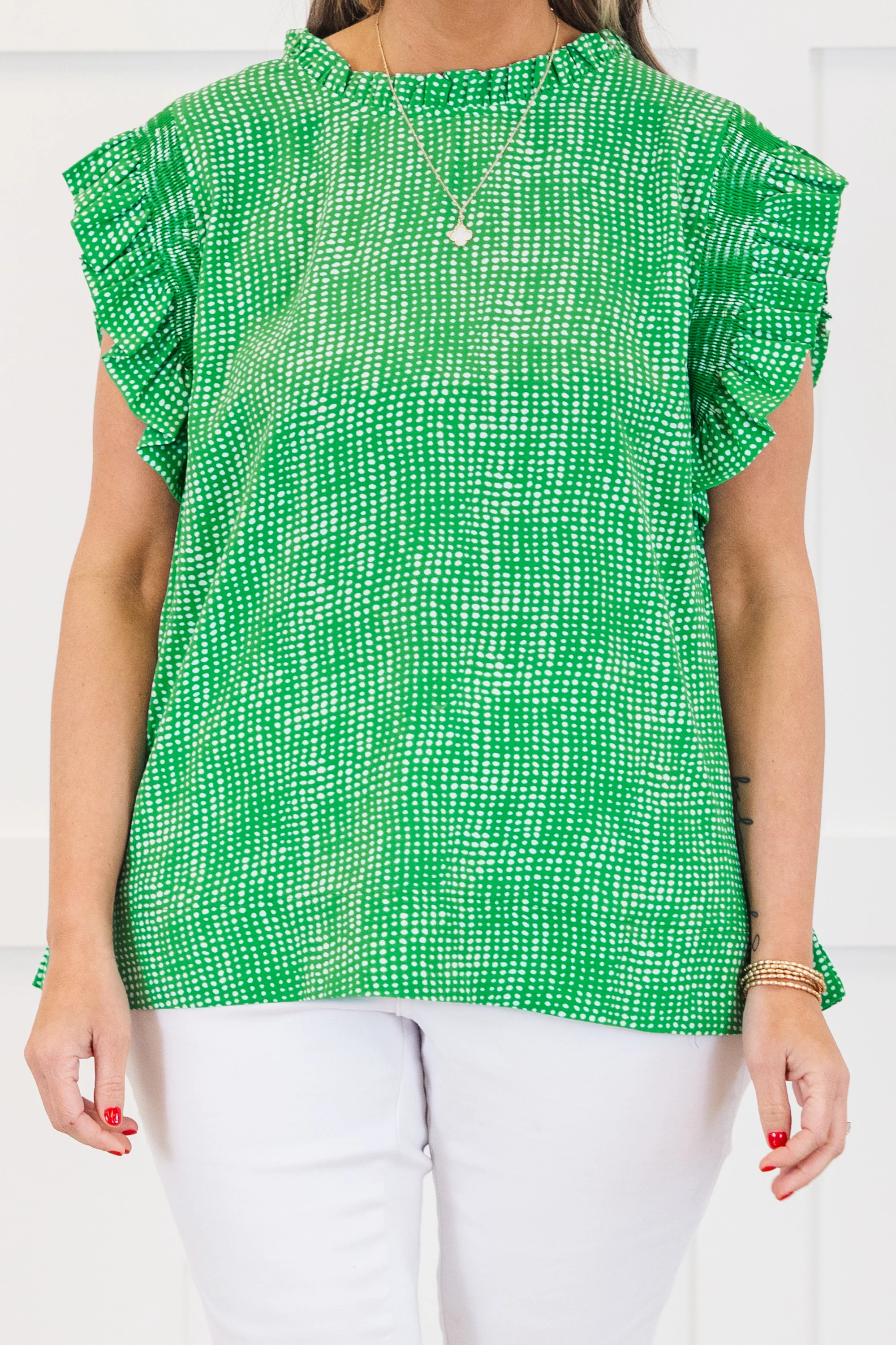 Spectacular Beauty Top, Green - Image 5