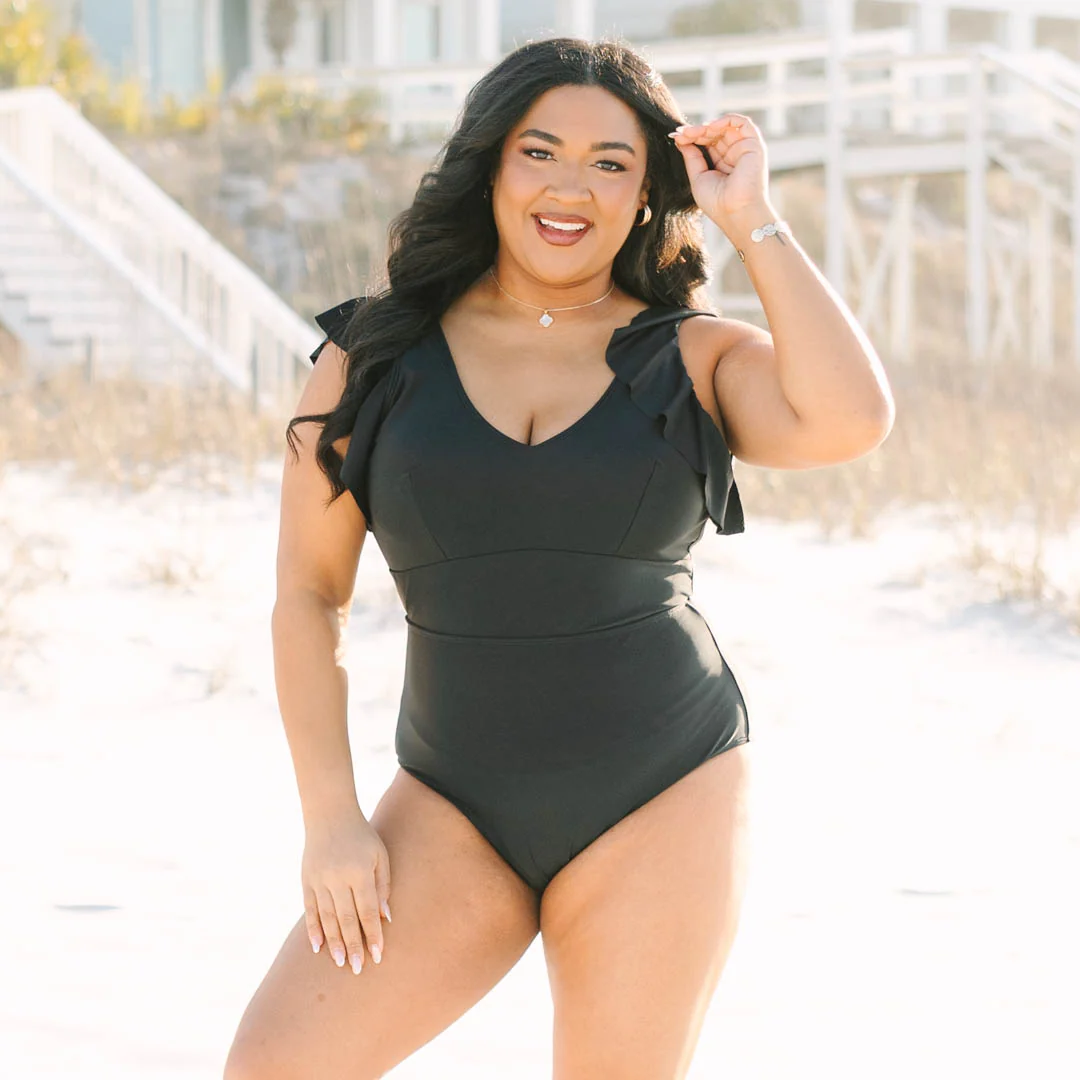Spending My PTO Swimsuit, Black - Image 7