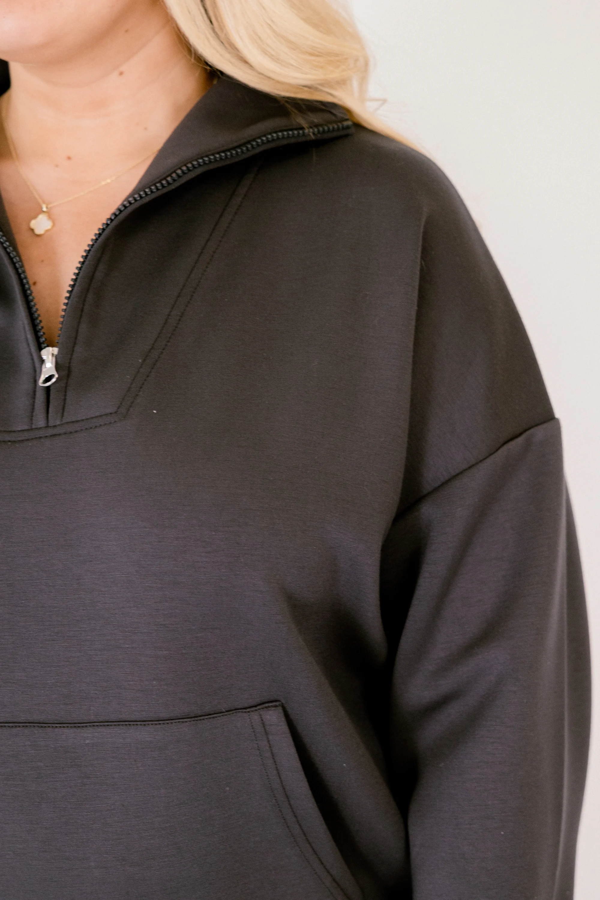 Sporty Chic Pullover, Charcoal - Image 4