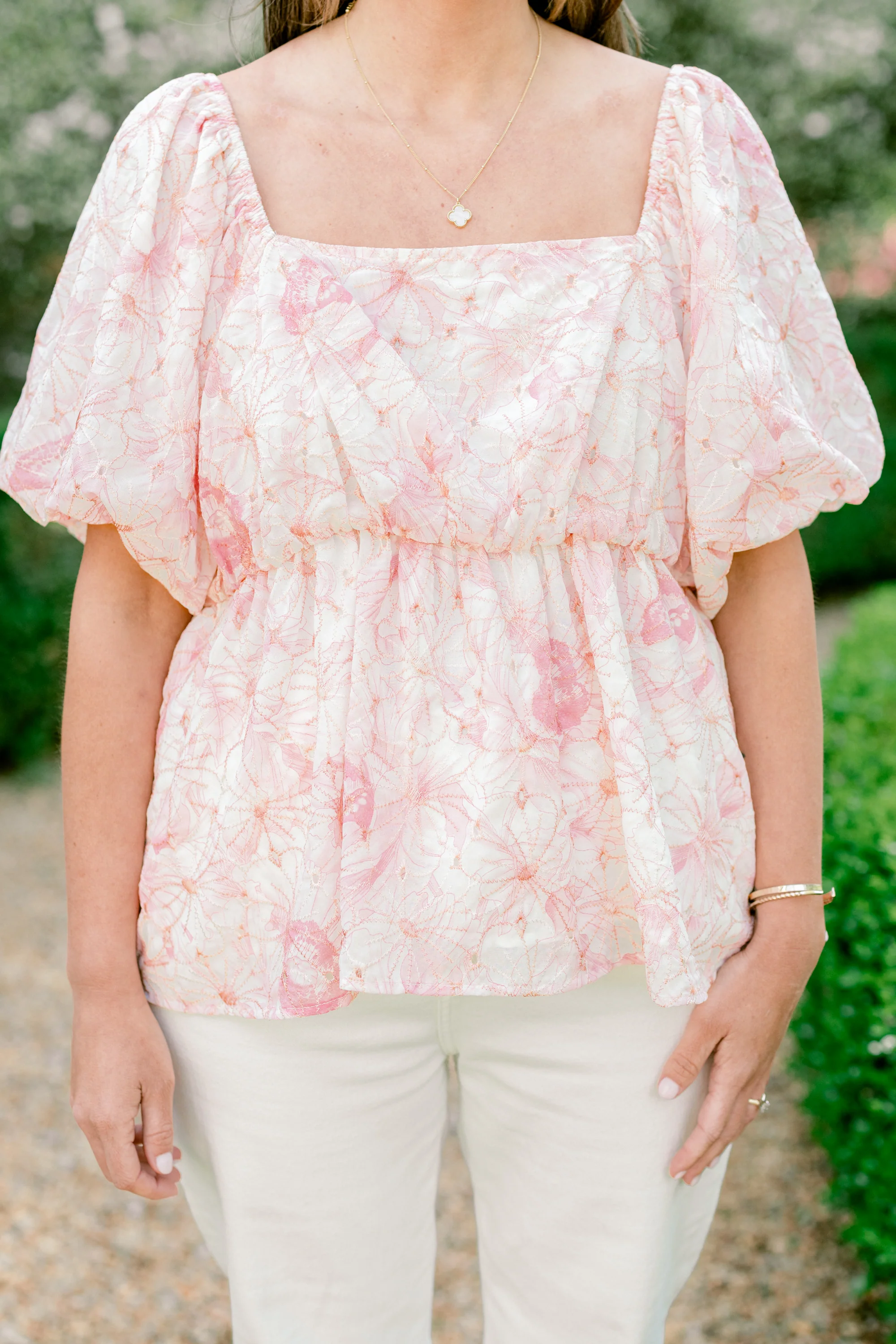 Spring Romance Top, Pink Floral - Image 5