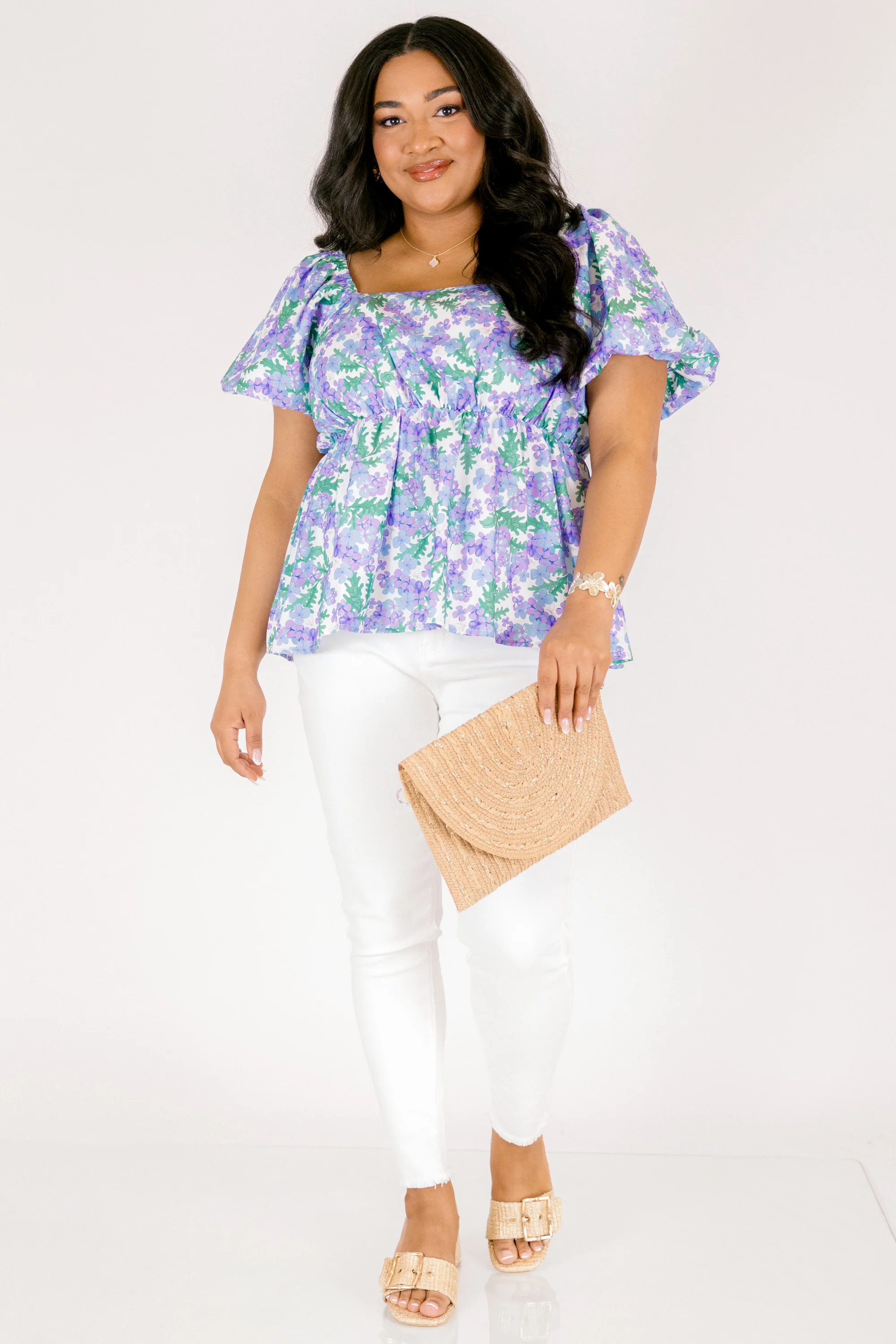 Spring Romance Top, Purple - Image 3