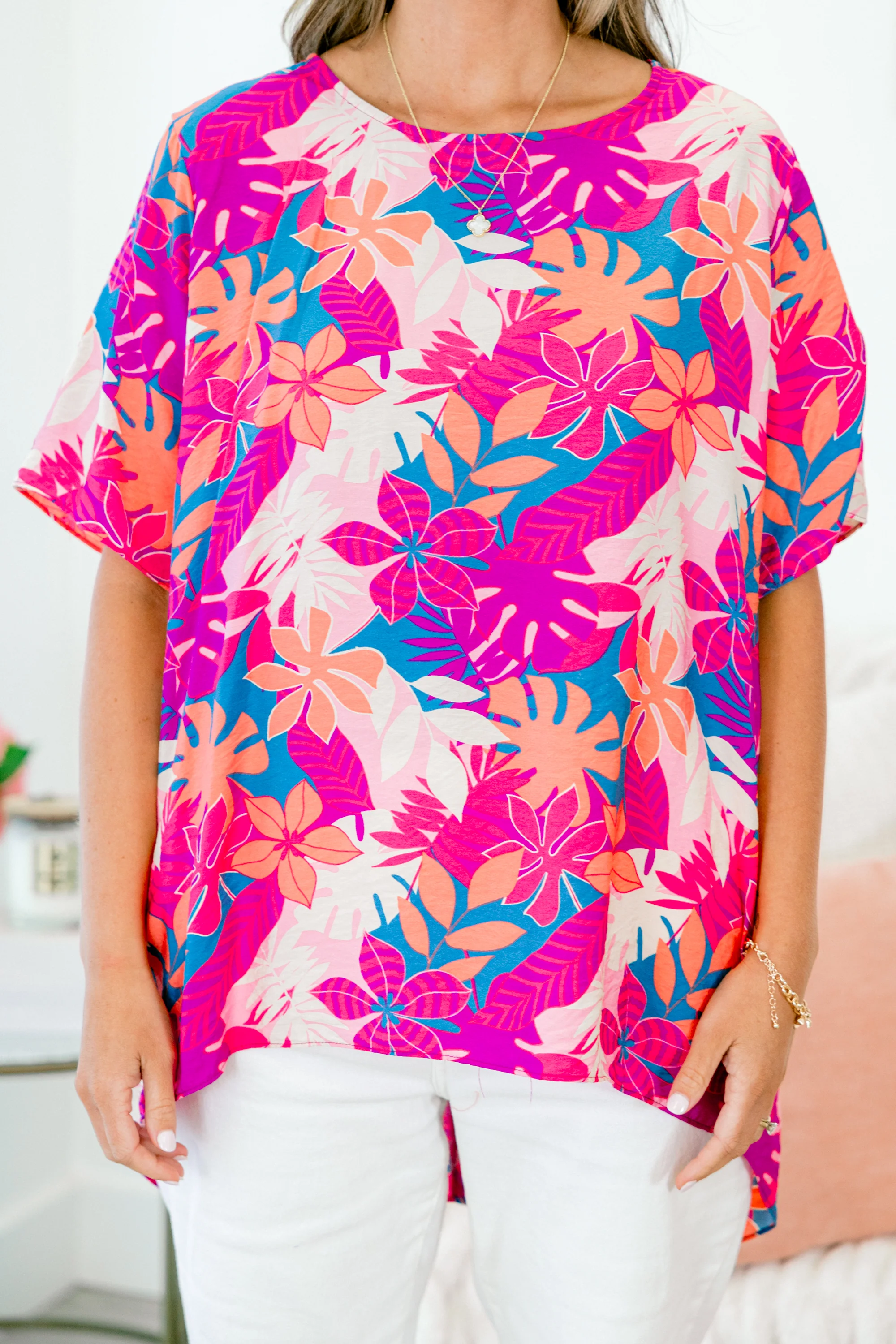Spring To Life Top, Fuchsia-Magenta - Image 5