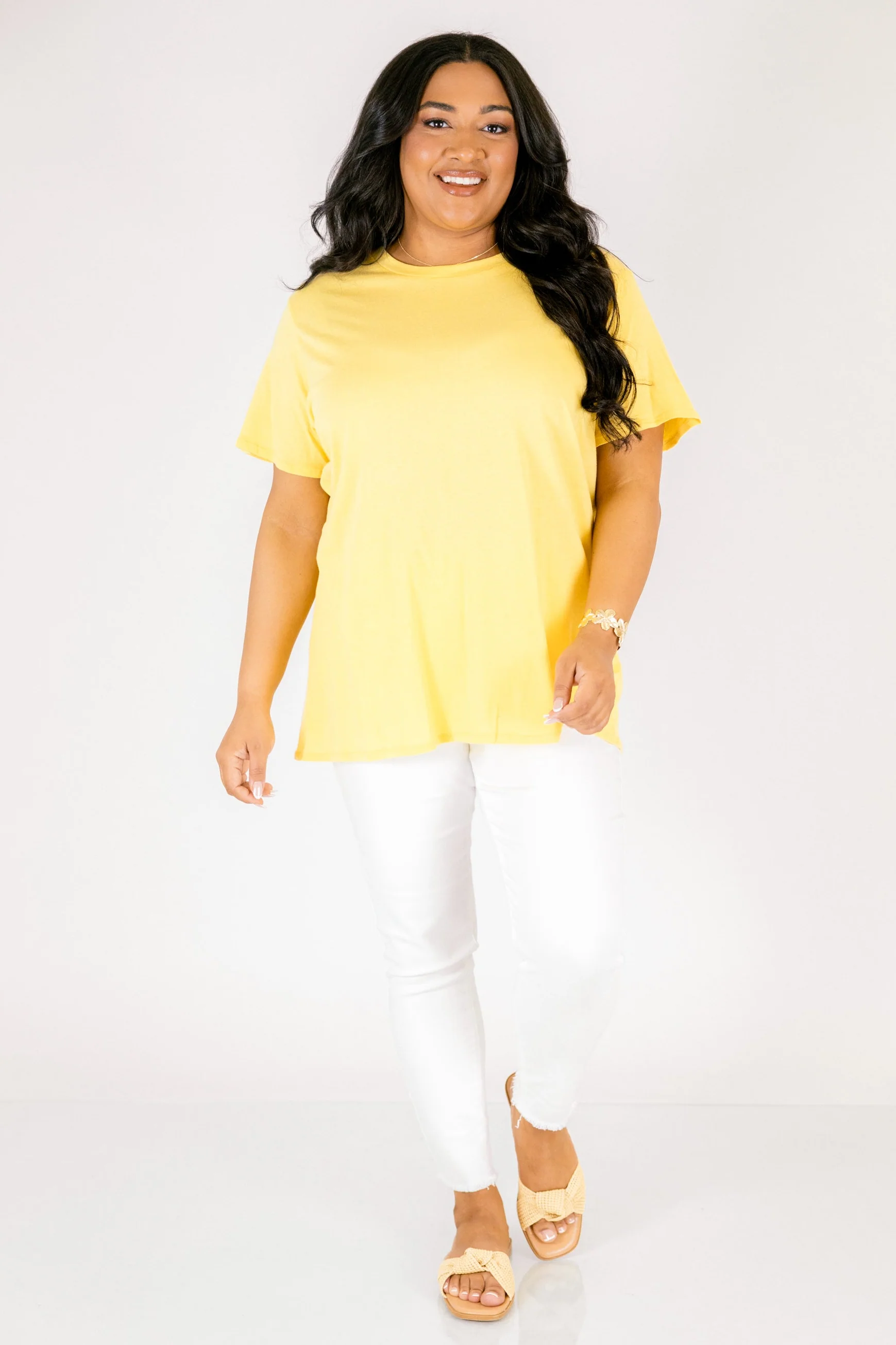 String of Luck Tee, Dusty Banana - Image 3
