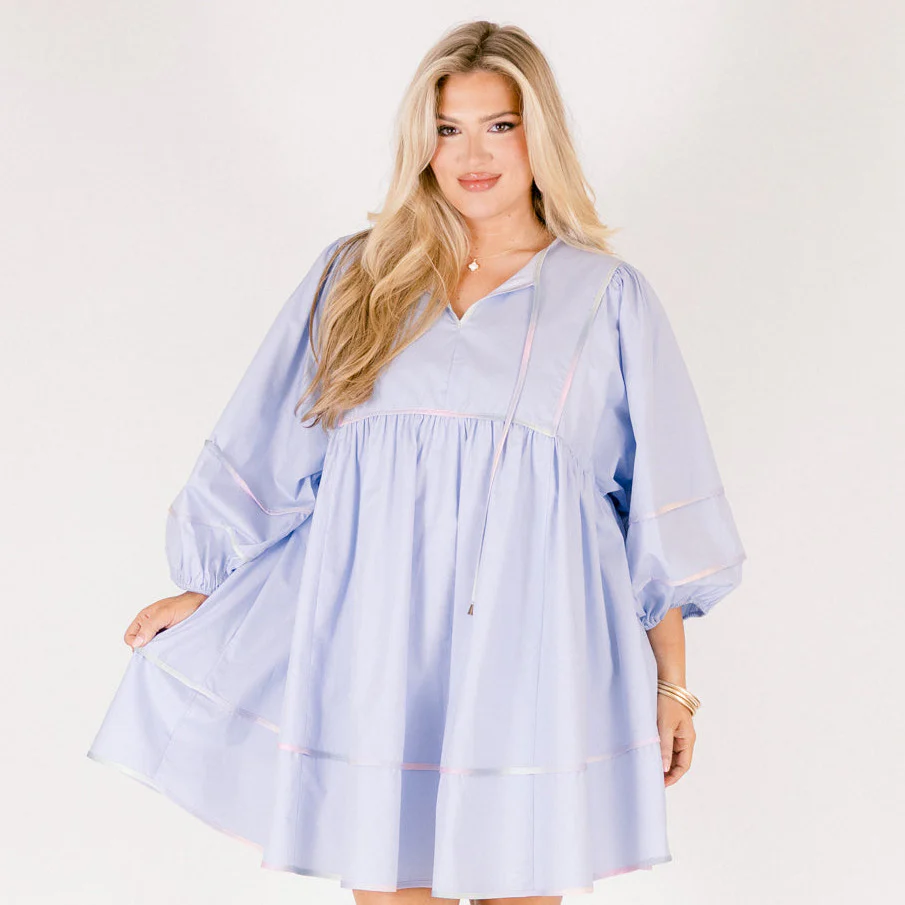 Stuck In Your Ways Dress, Baby Blue - Image 8