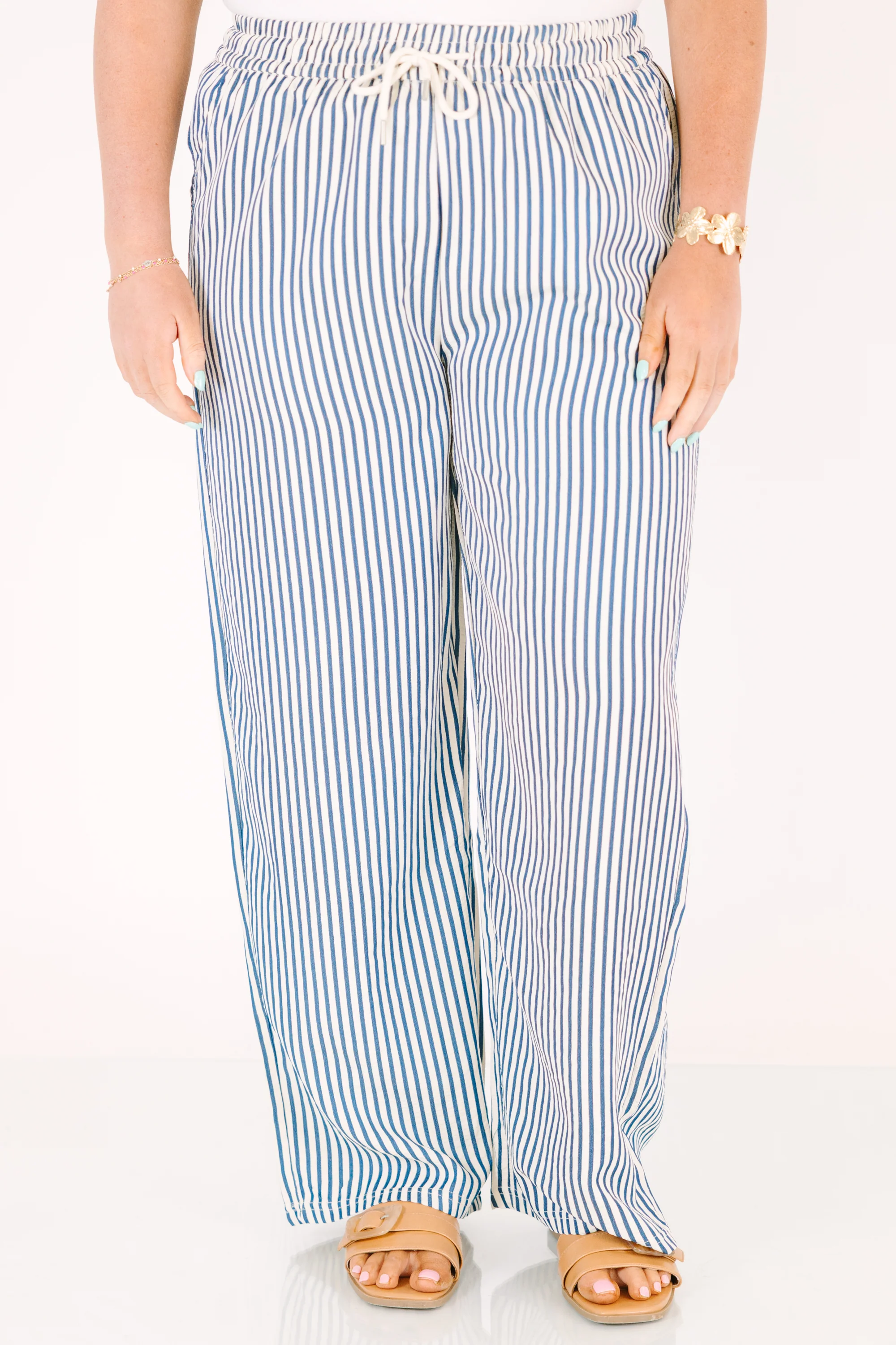 Summer Comfort Pants, Blue Stripe - Image 3