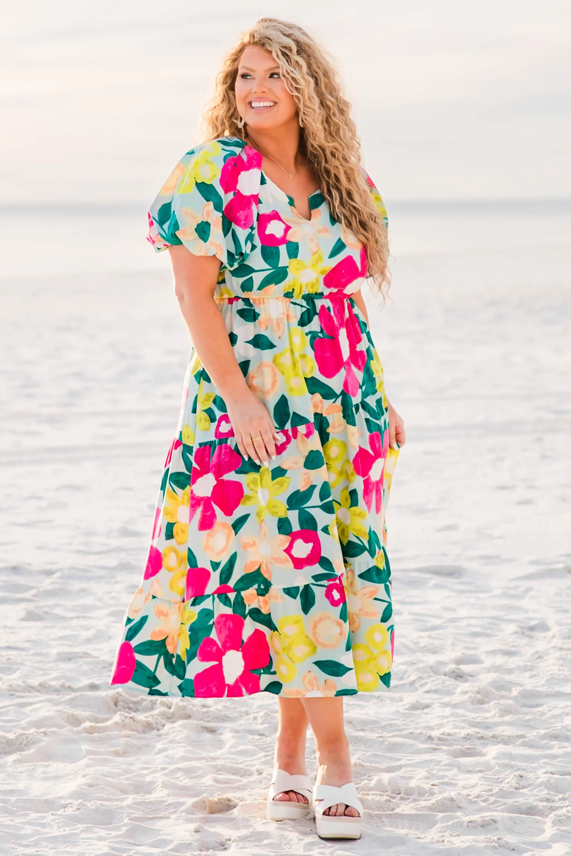 Summer Sunrise Dress, Mint Mix - Image 3