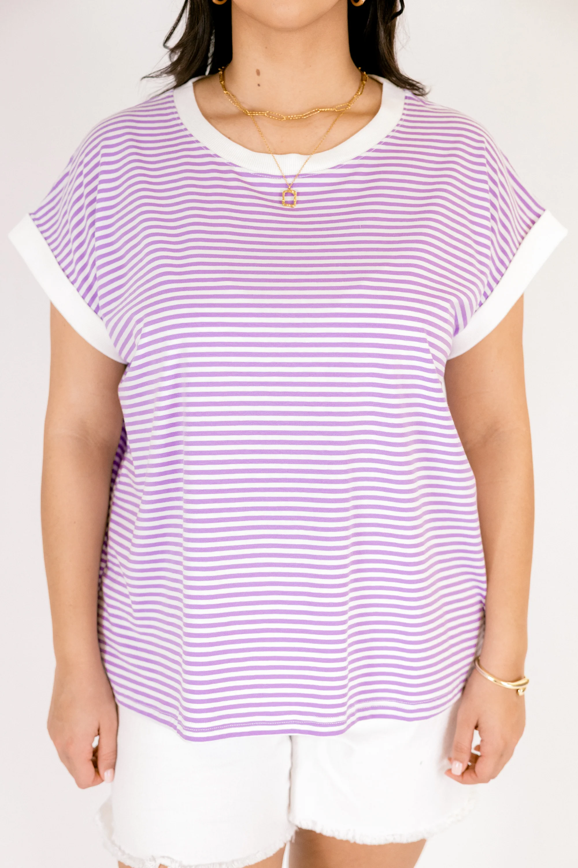 Sunday Stroll Tee, Lavender - Image 5