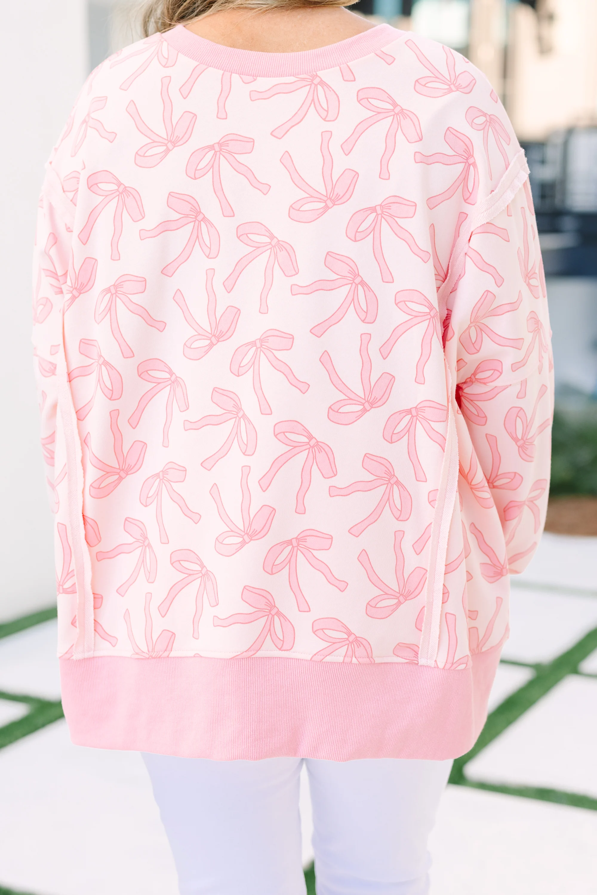 Sunset Glow Pullover, Pink Ribbon - Image 6