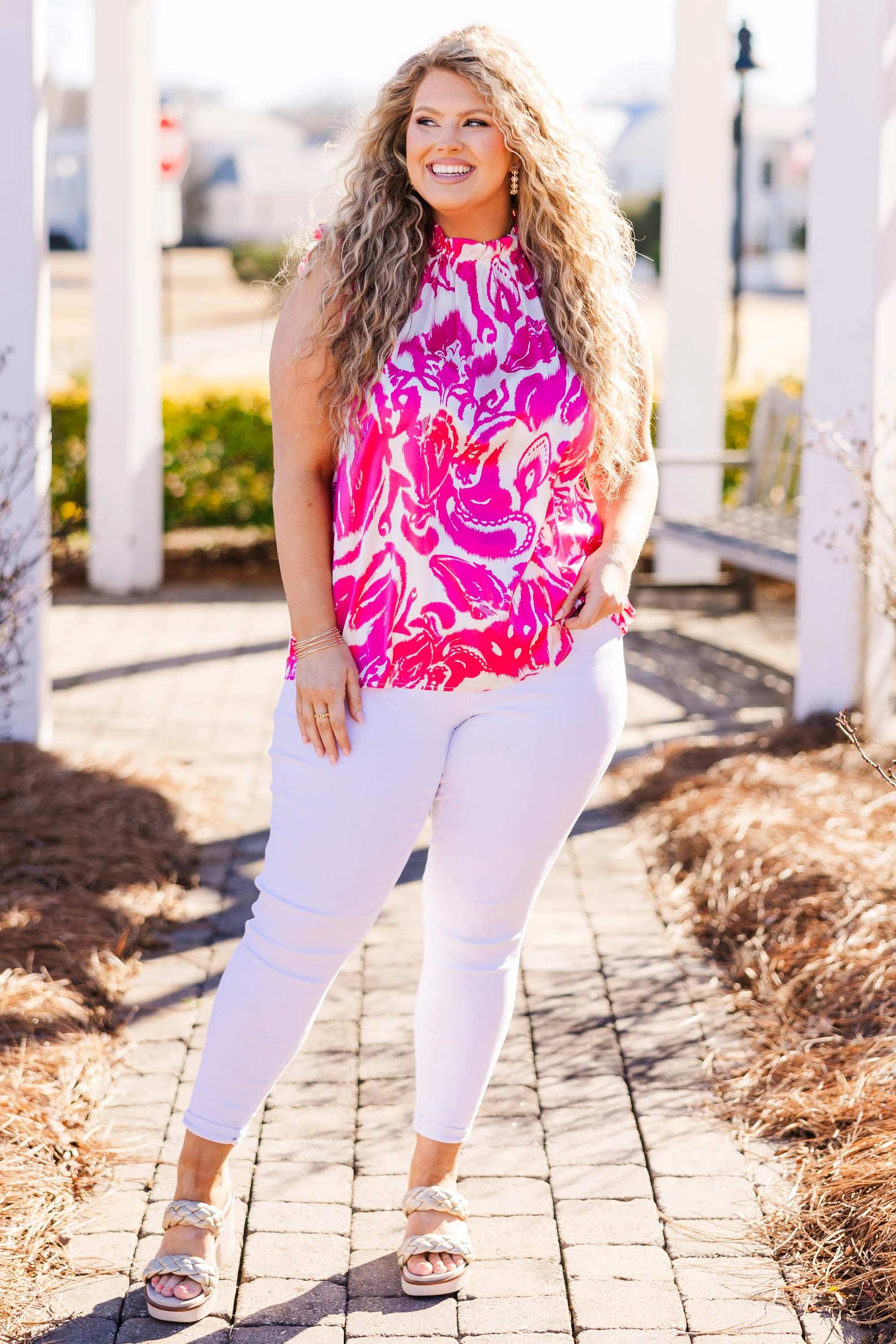 Sunshine On A Rainy Day Top, Pink - Image 3