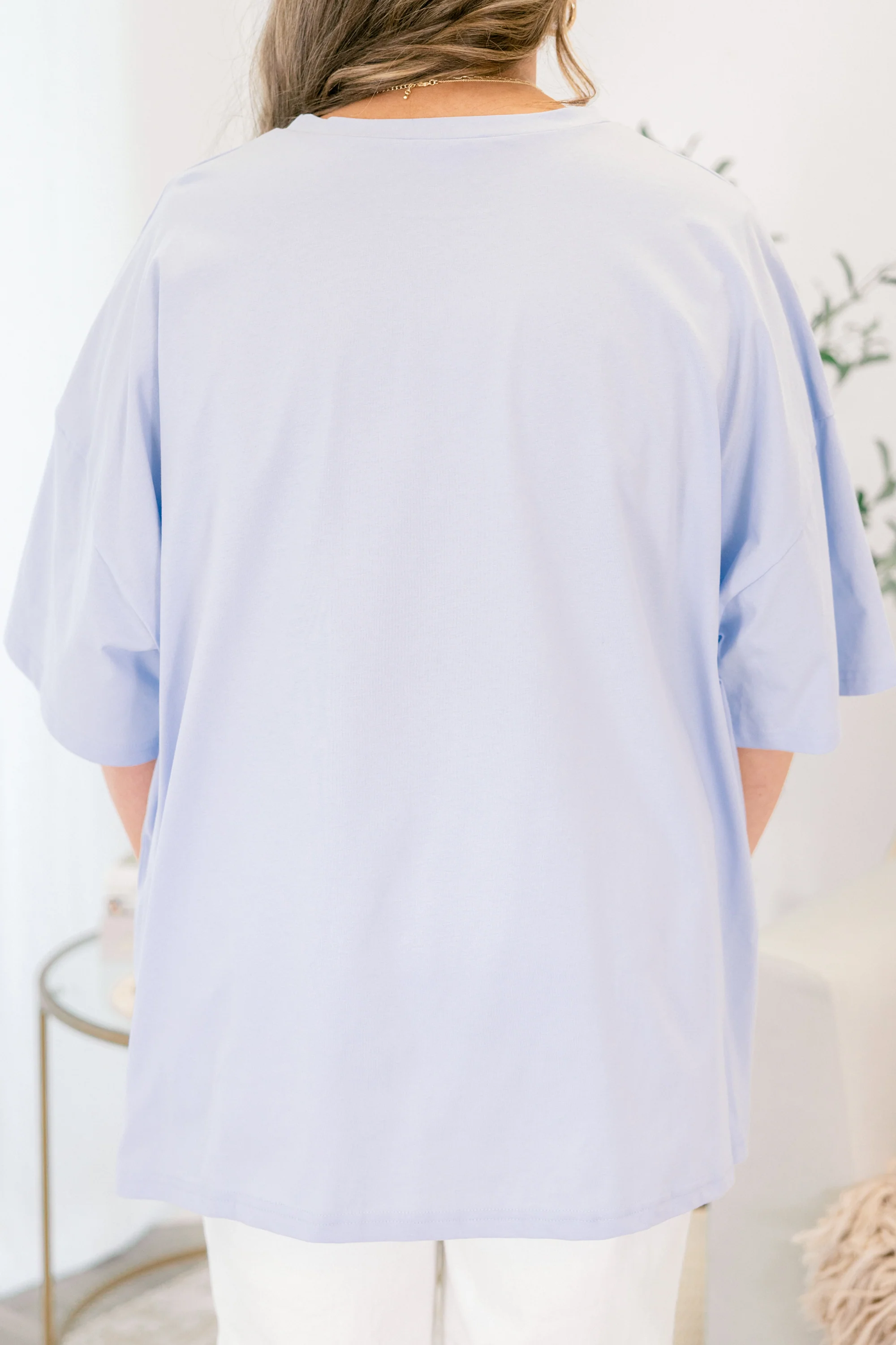 Sweet Darlin Boyfriend Tee, Ash Blue - Image 5