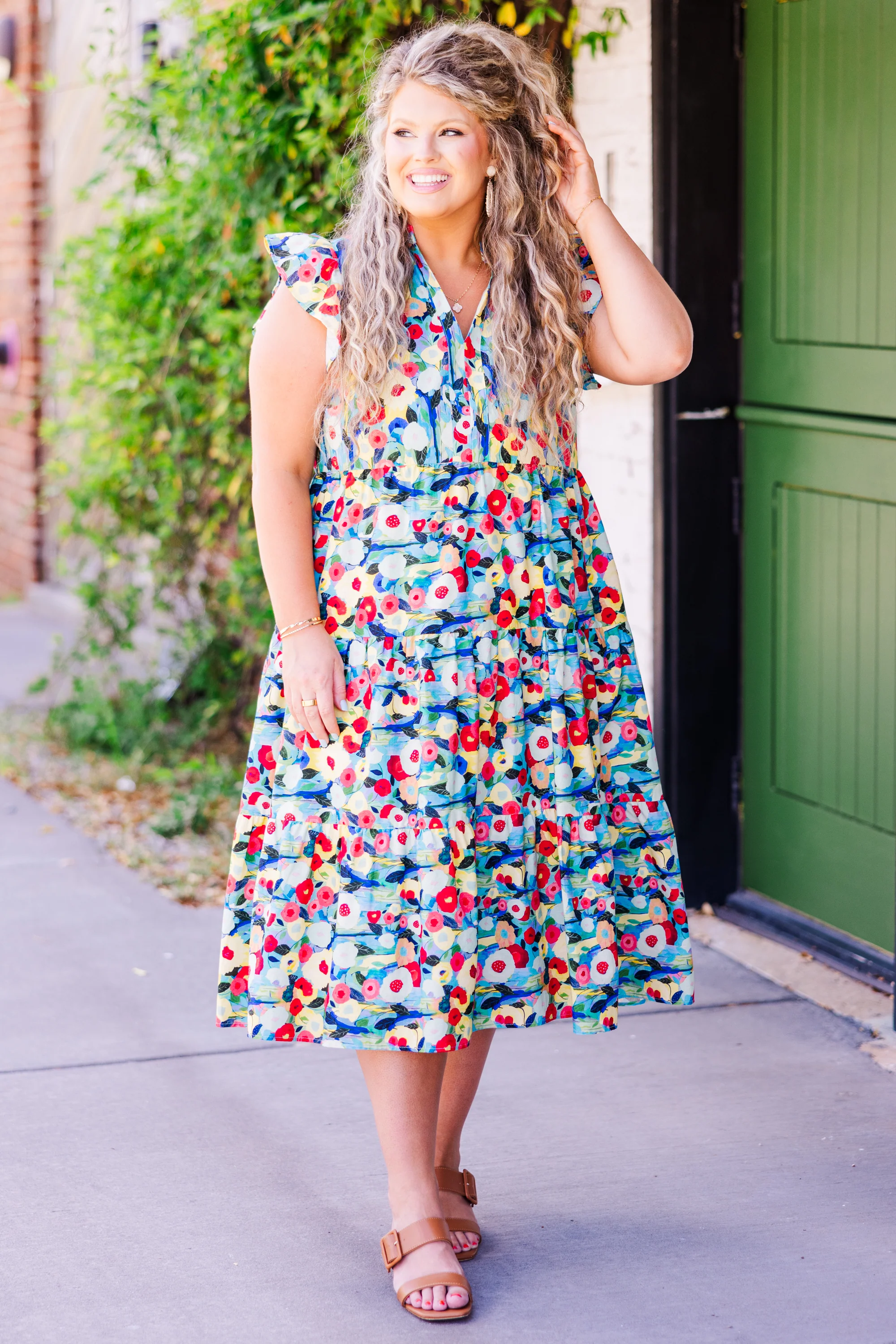 Sweet Nature Dress, Blue Multi - Image 2
