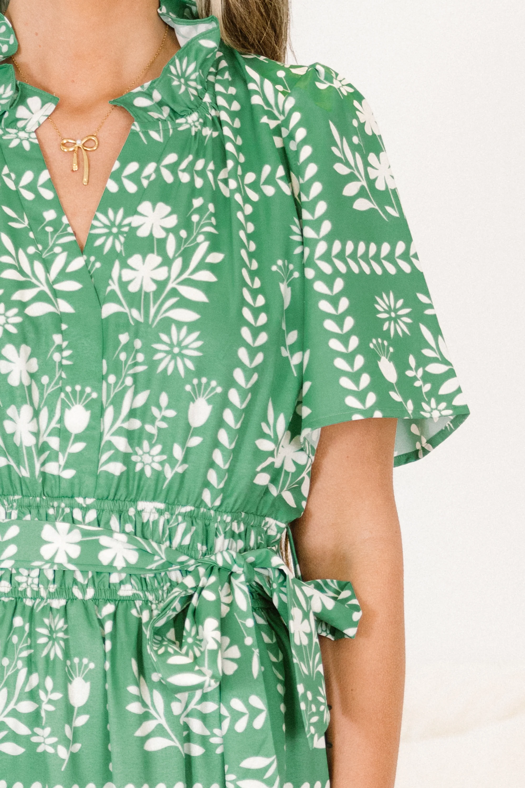 Sweet Thoughts Dress, Green - Image 4