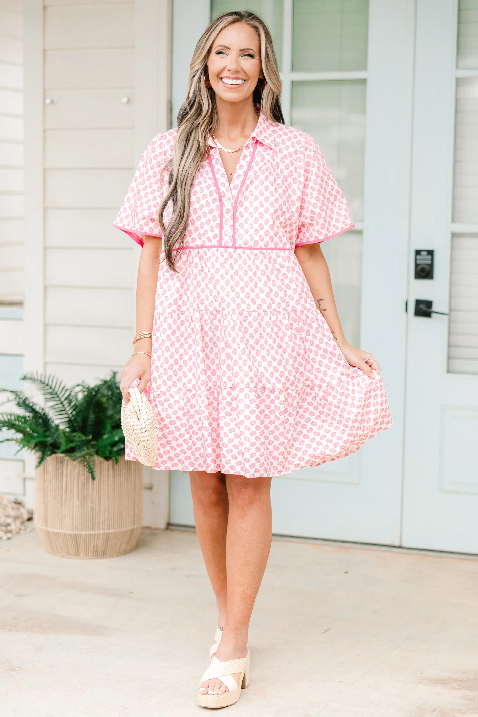 Sweetly Surprised Dress, White - Image 2