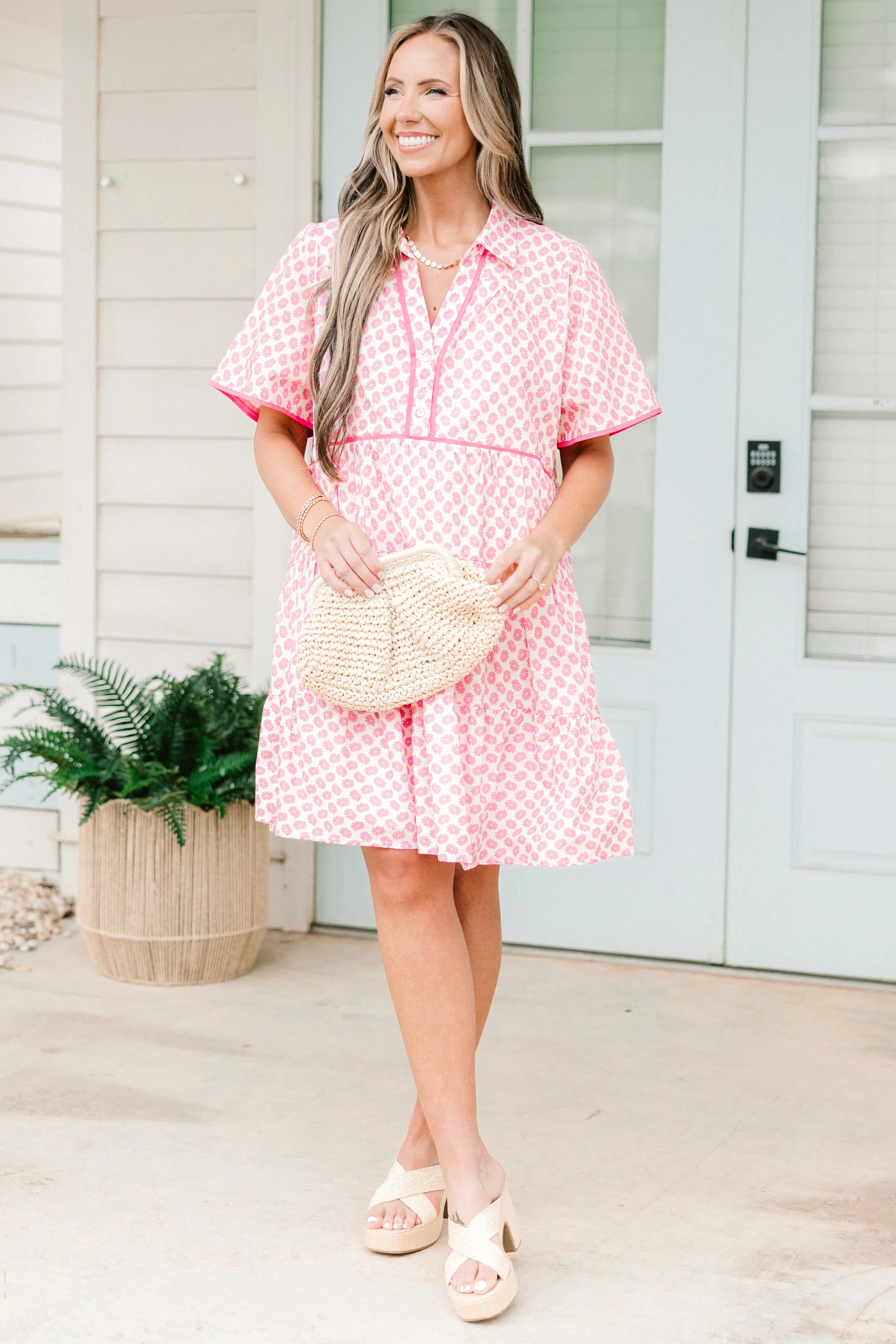 Sweetly Surprised Dress, White - Image 3