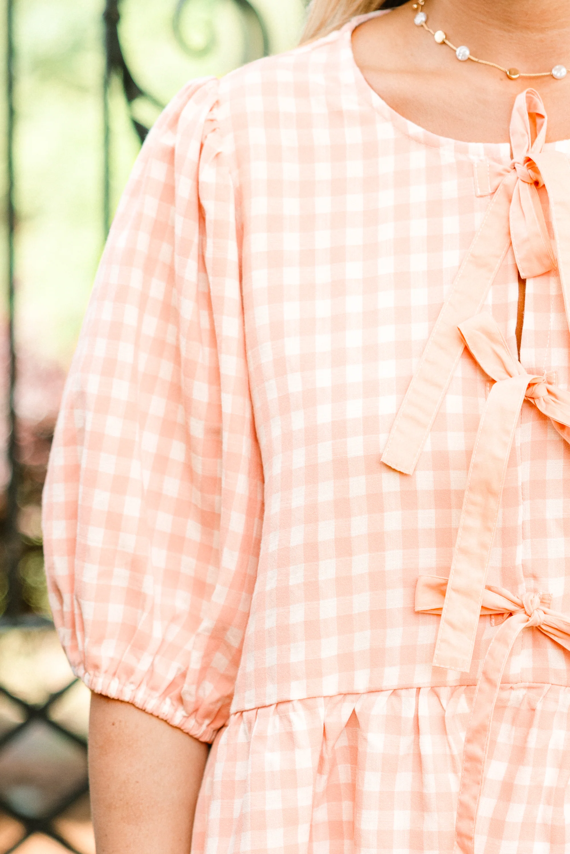 Take It Easy Now Top, Pink Gingham - Image 5
