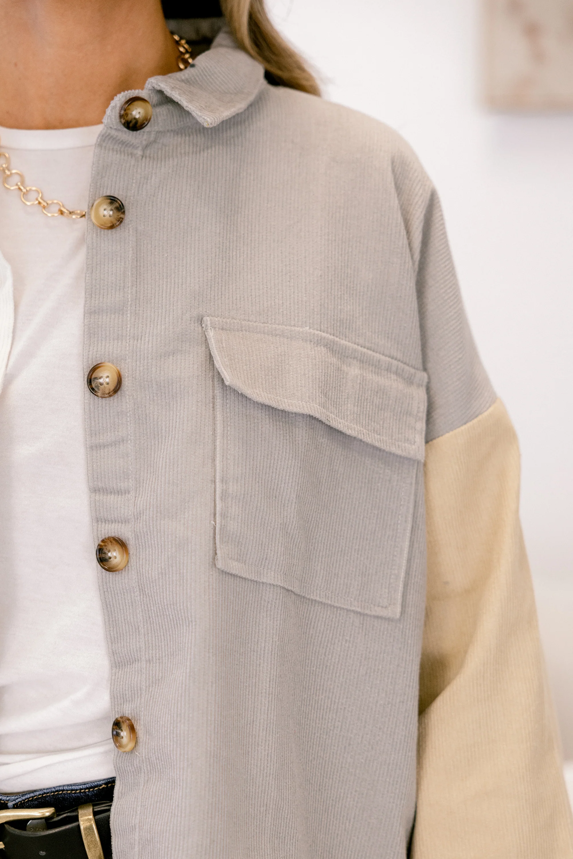 Taking My Chances Jacket, Grey-Taupe - Image 4