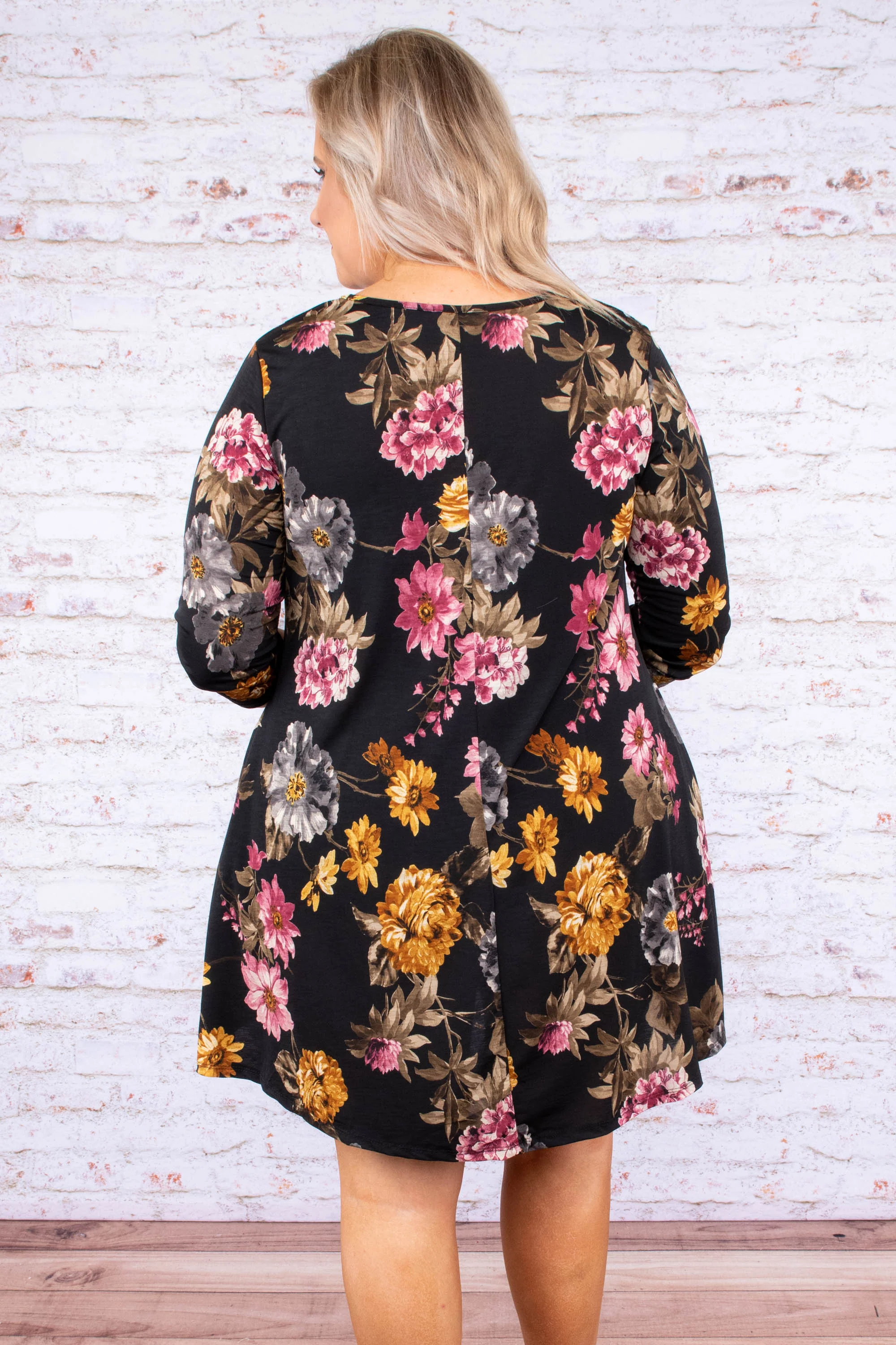 Talk To Ya Later Dress, Black - Image 4