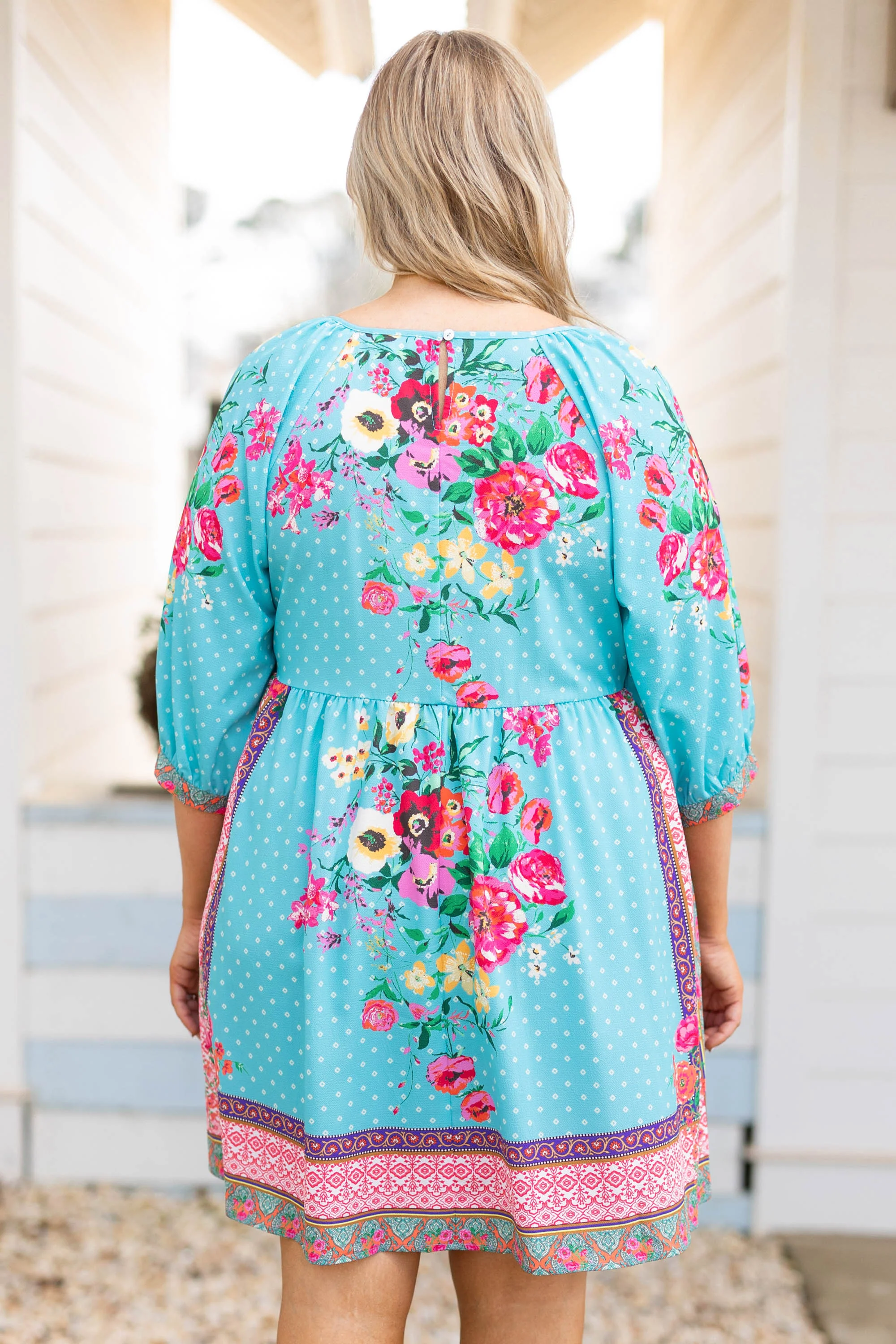 The Beauty Is On Me Dress, Mint Mix - Image 5