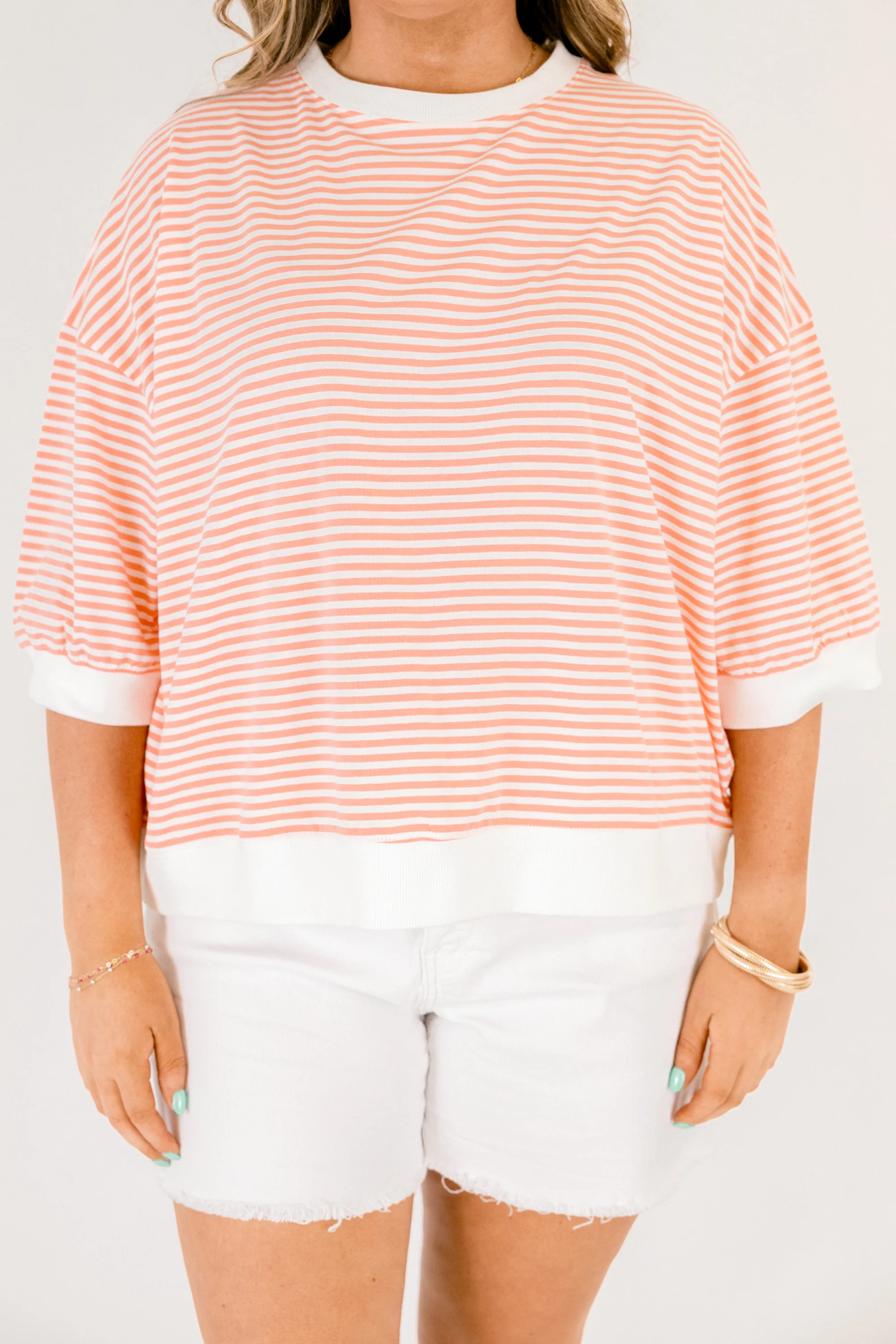 The Classic Coastline Top, Coral - Image 5