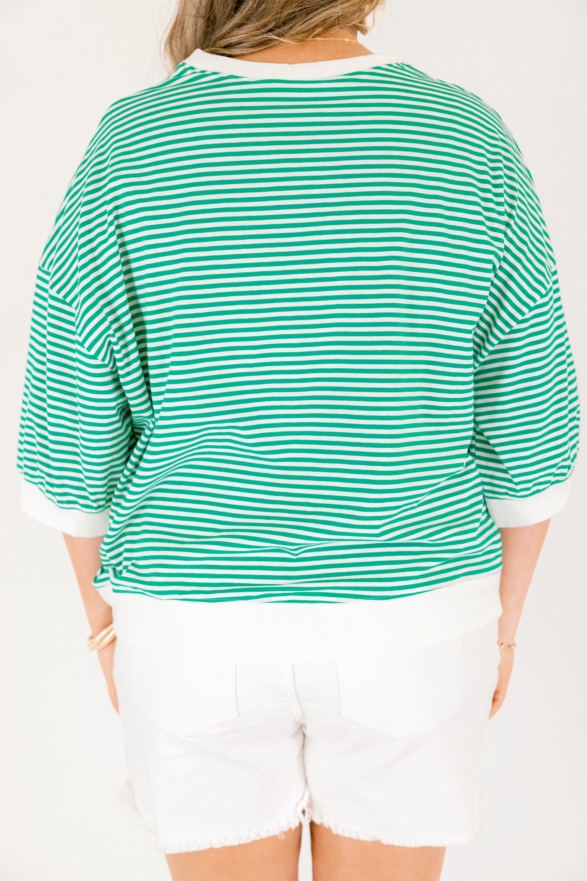 The Classic Coastline Top, Kelly Green - Image 6