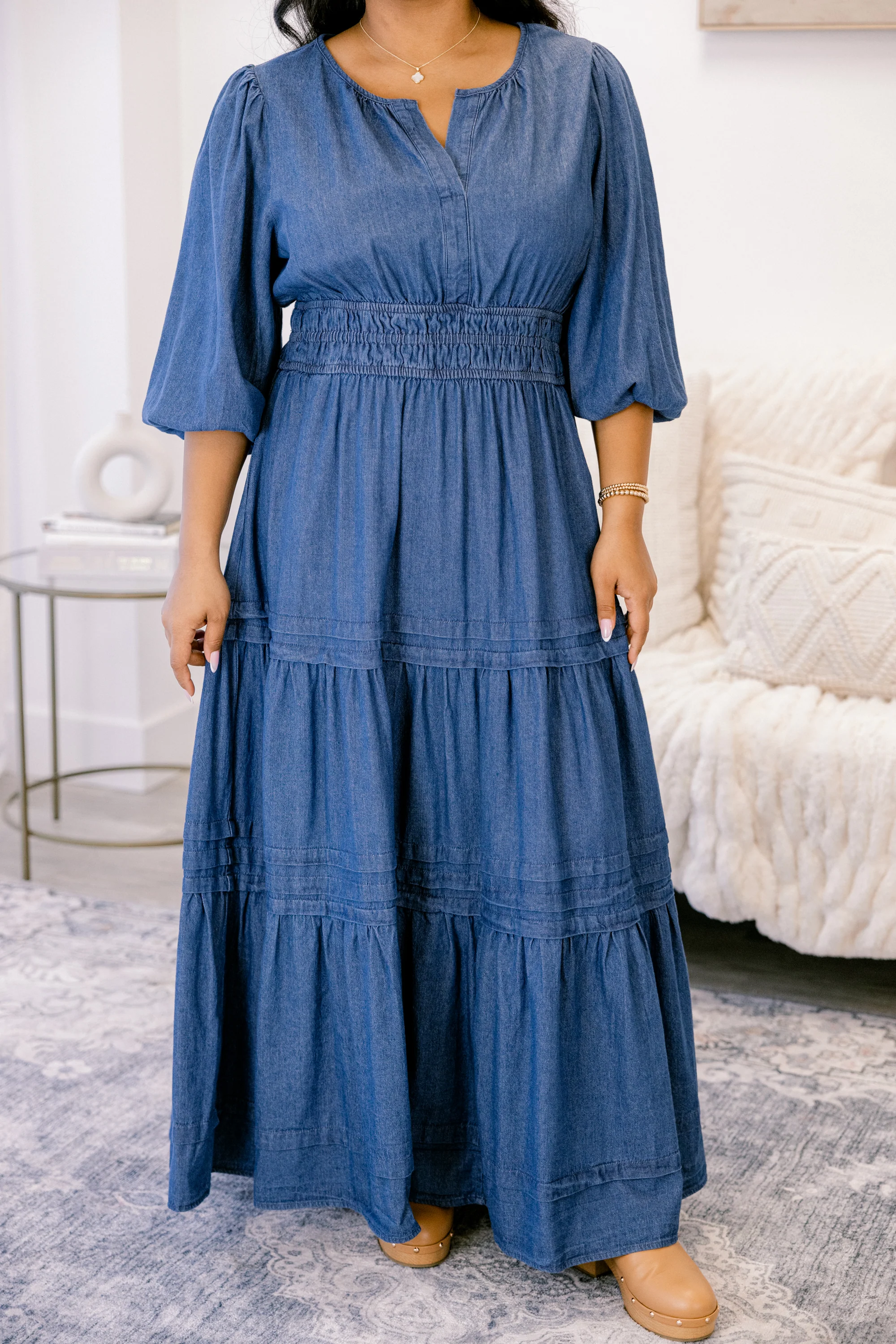 The Clear Choice Dress, Denim - Image 5