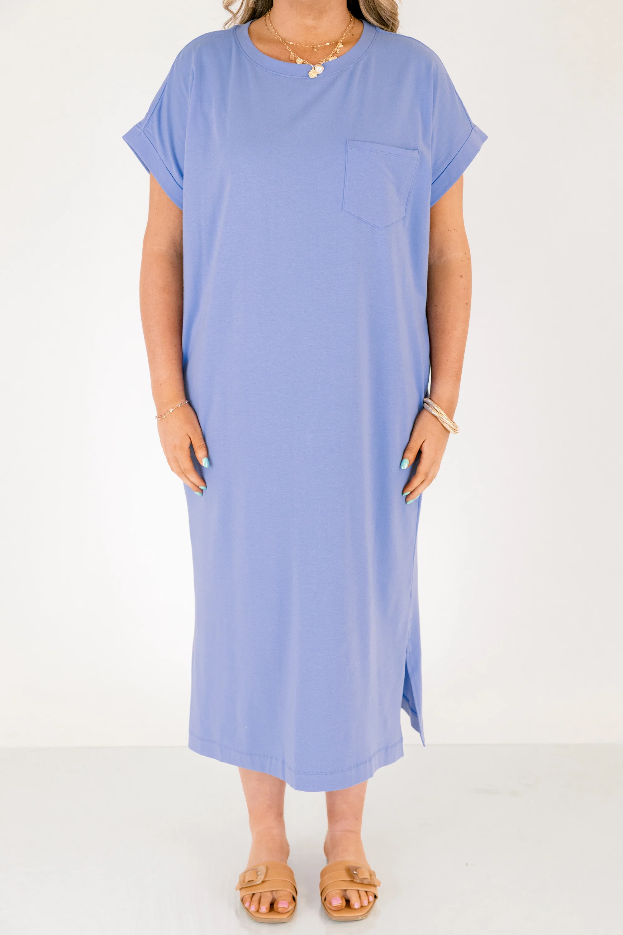 The Done Deal Dress, Cornflower Blue - Image 5