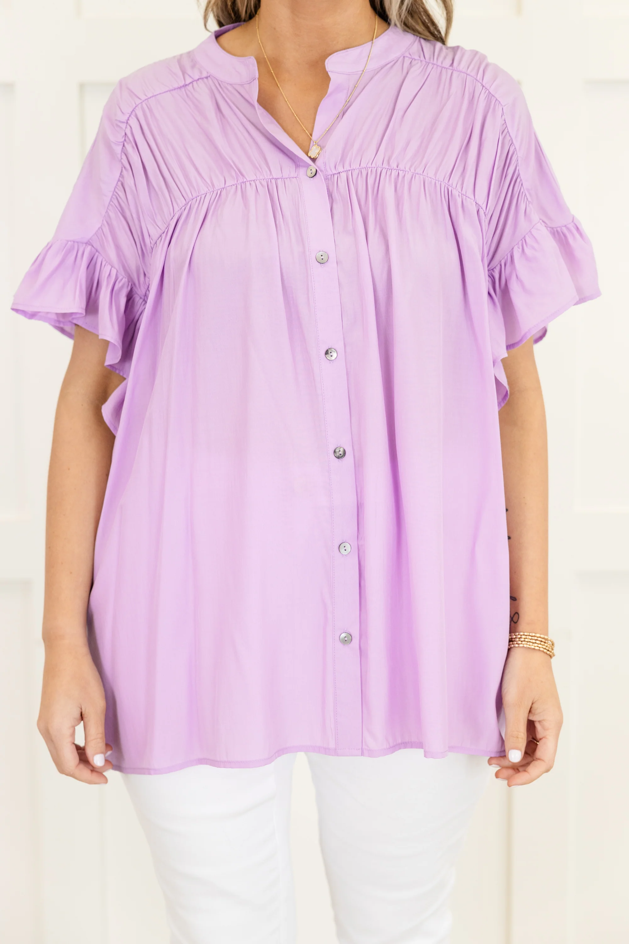 The Misfortunes Of Life Top, Lilac - Image 5