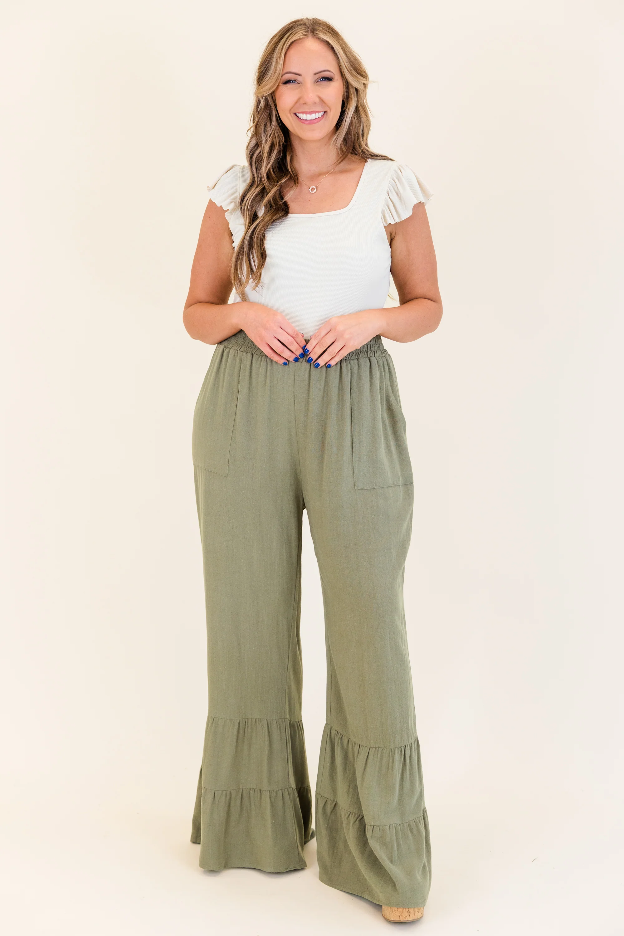The Mystery of Love Pants, Dusty Olive - Image 7