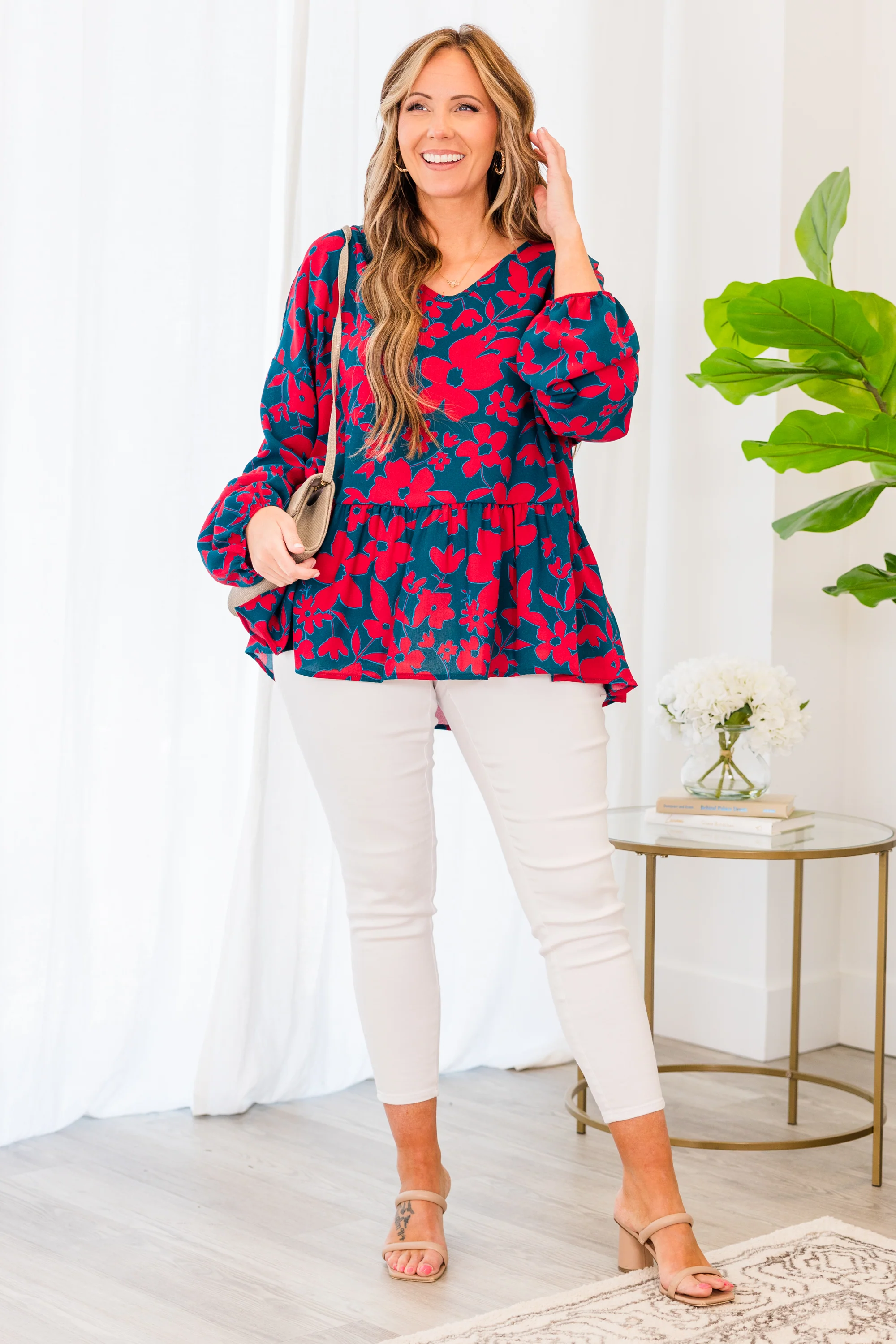 The Sophie Top, Teal - Image 4