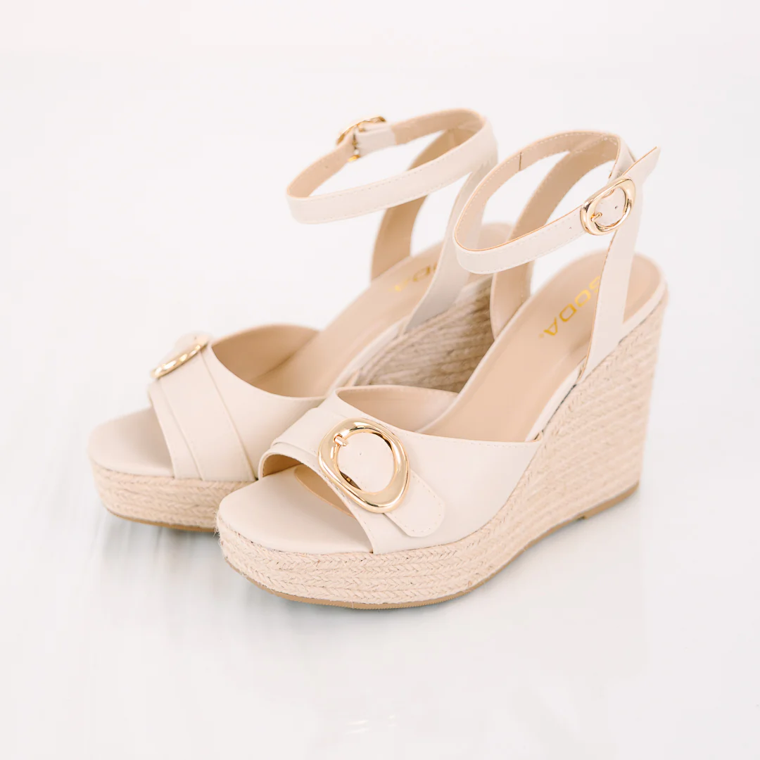 The Sweet Life Wedges, Bone - Image 7