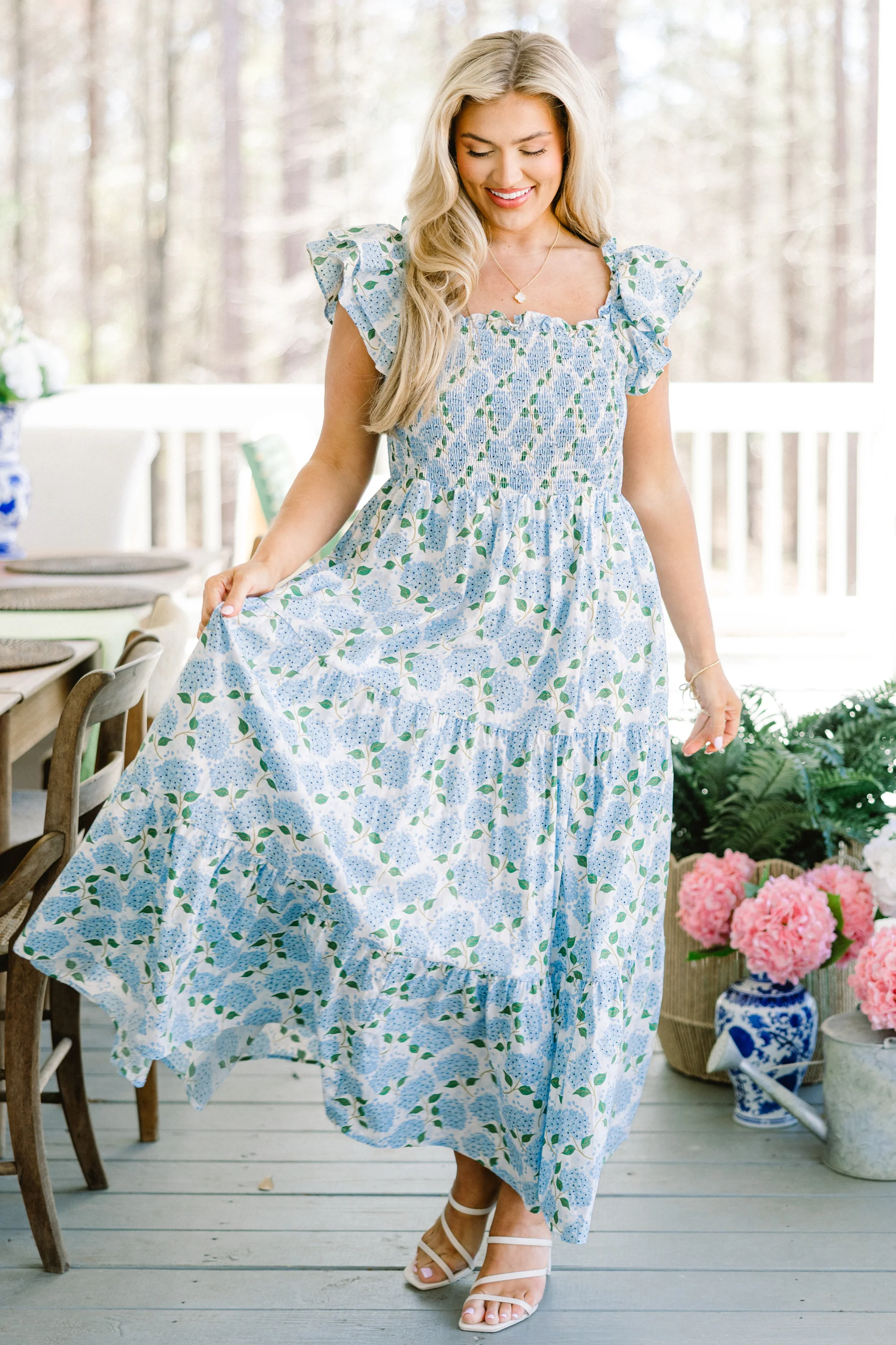 The Wildflower's Song Maxi Dress, Blue - Image 2