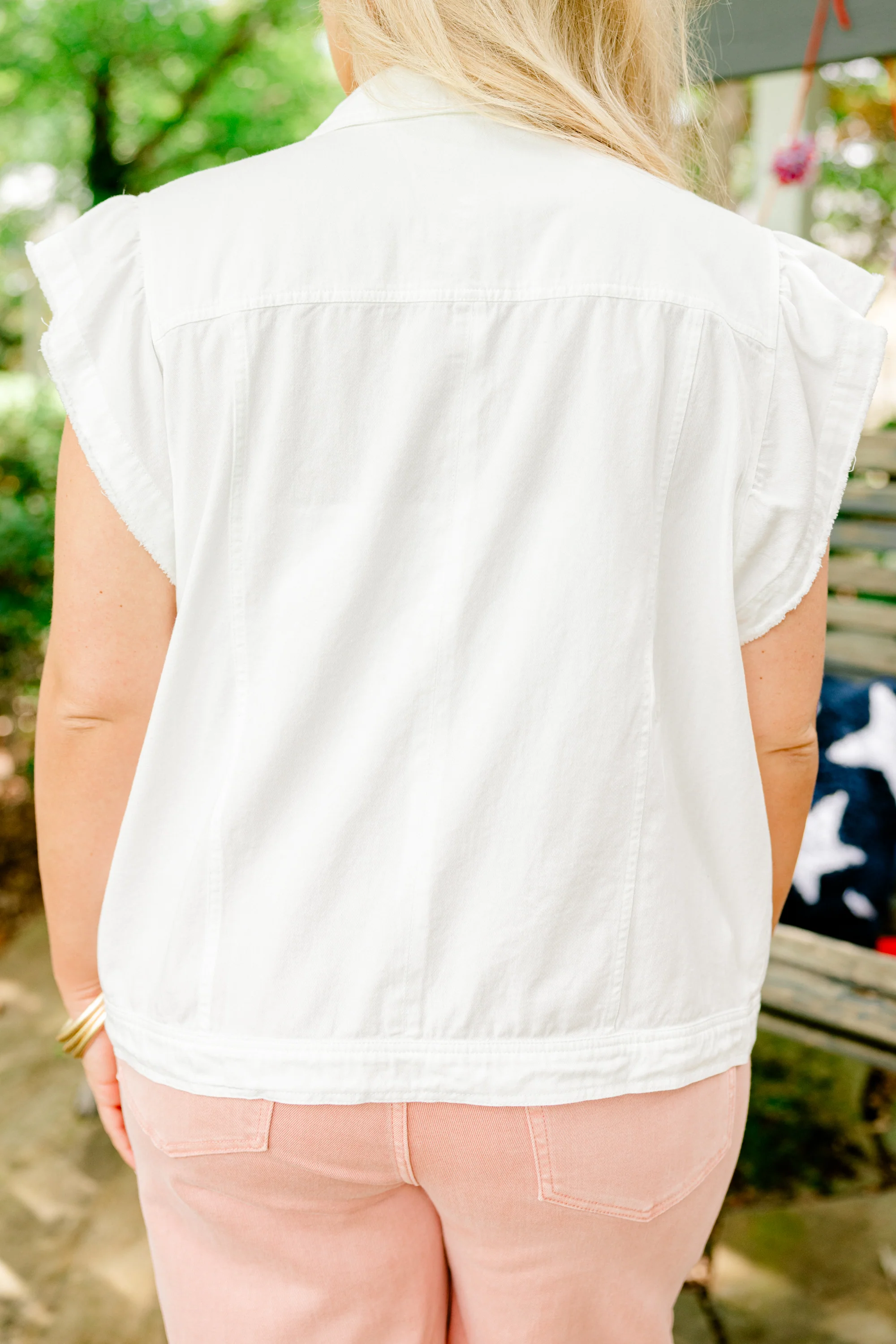 Think Happy Vest, Off White - Image 6