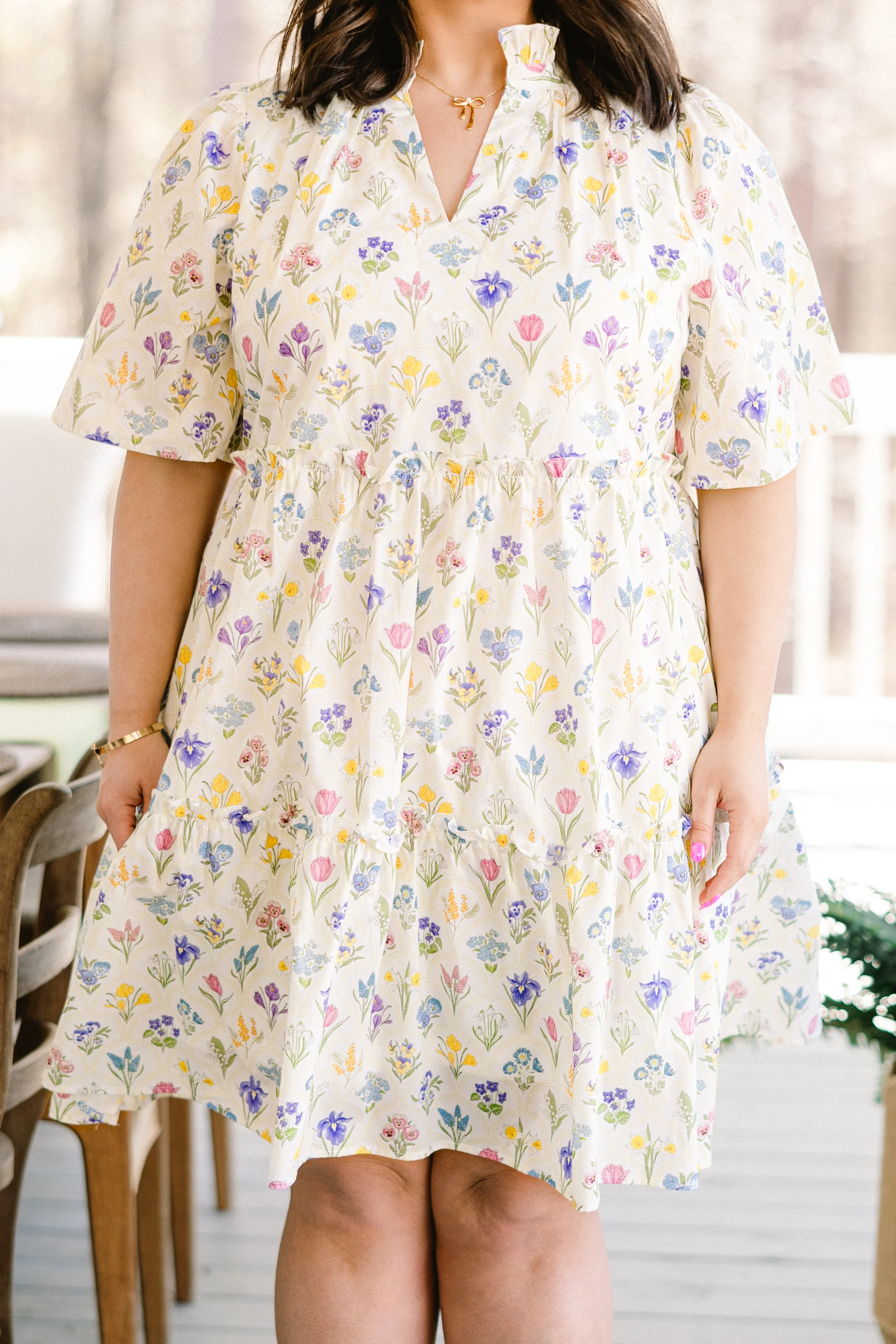 Through The Arbor Dress, White - Image 5