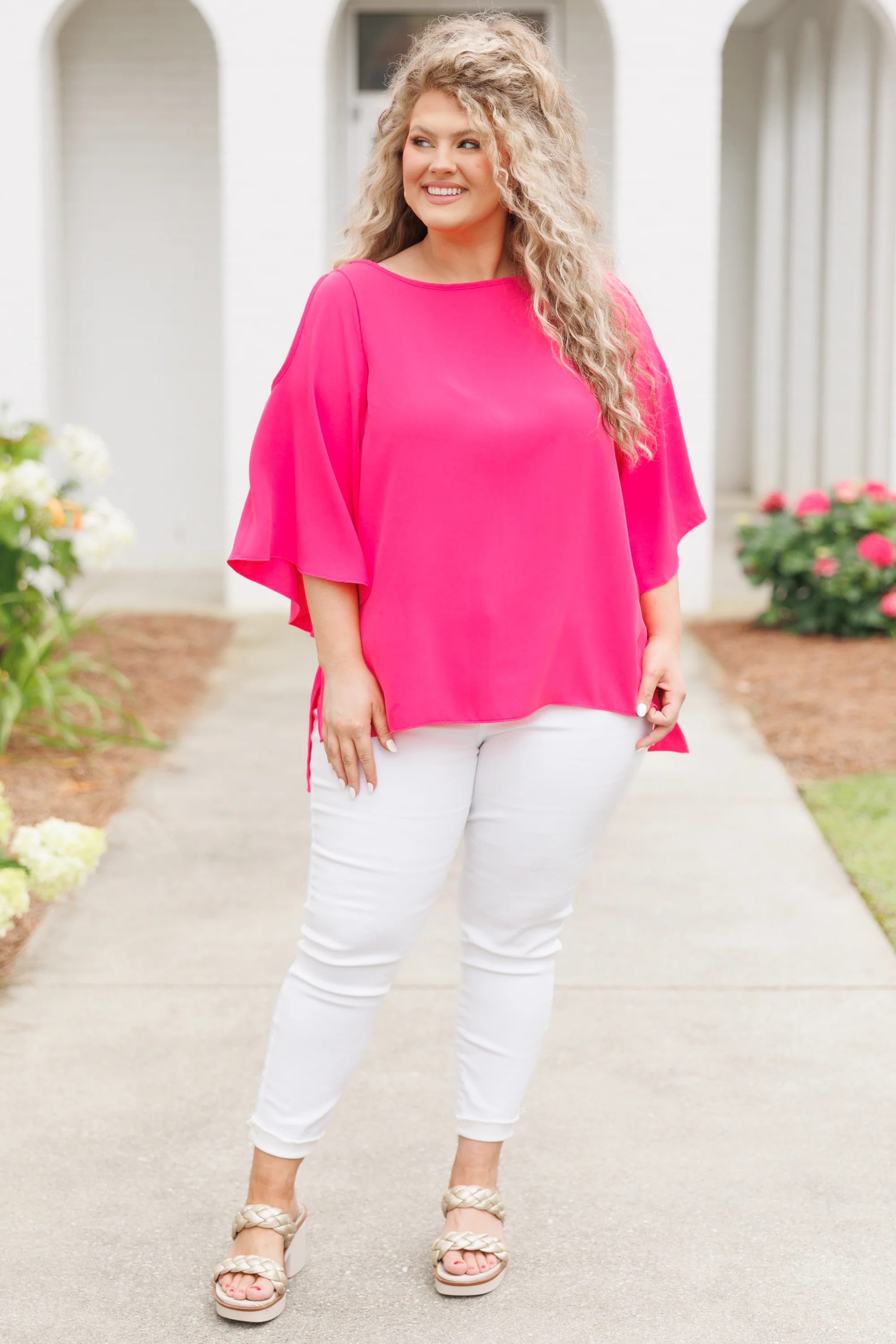 Toasted Coconut Top, Hot Pink - Image 4