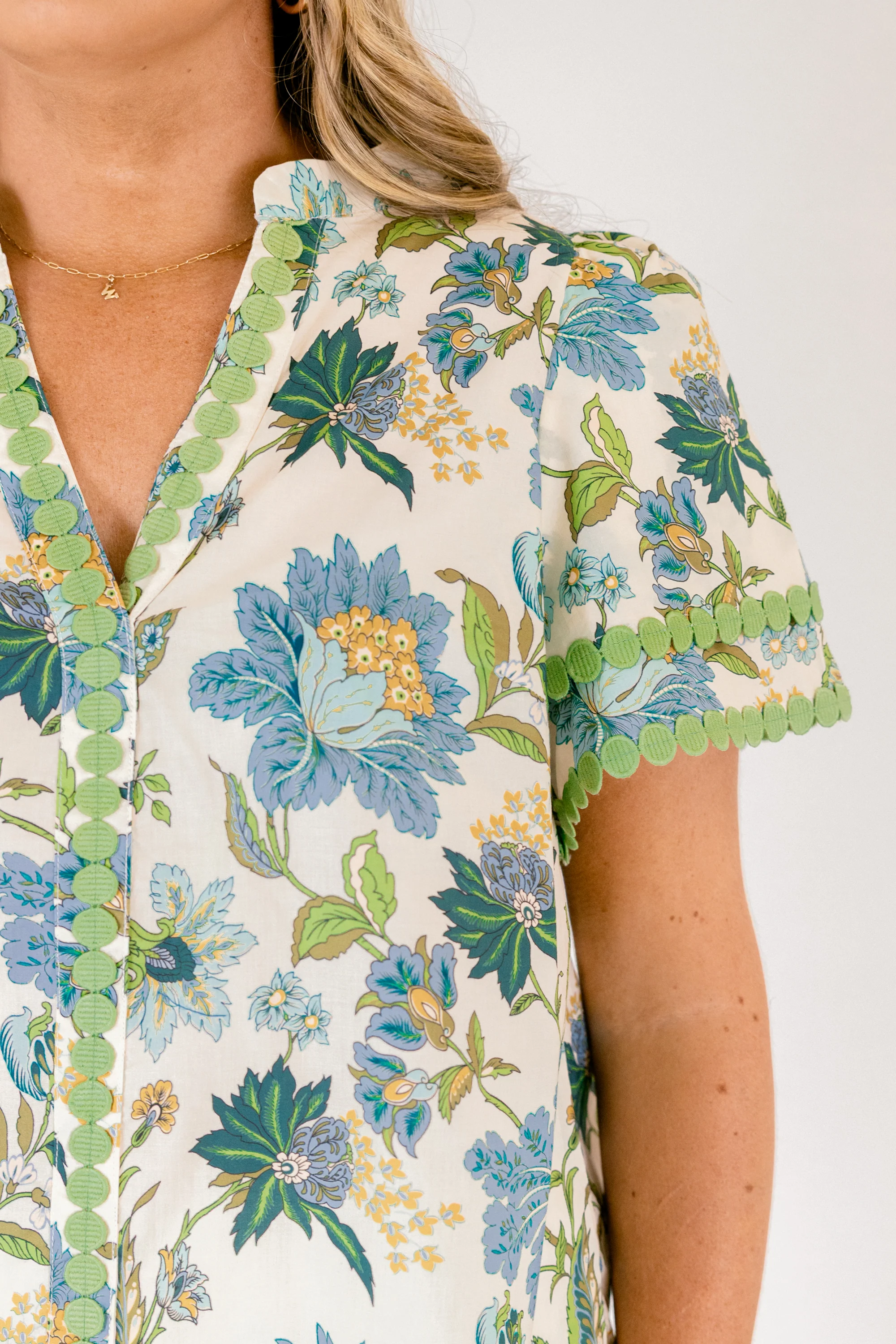 Treading Lightly Top, Green - Image 4