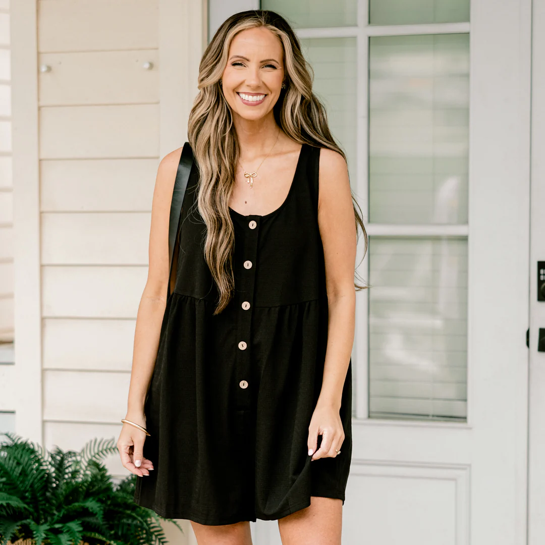 Urban Wonders Romper, Black - Image 7