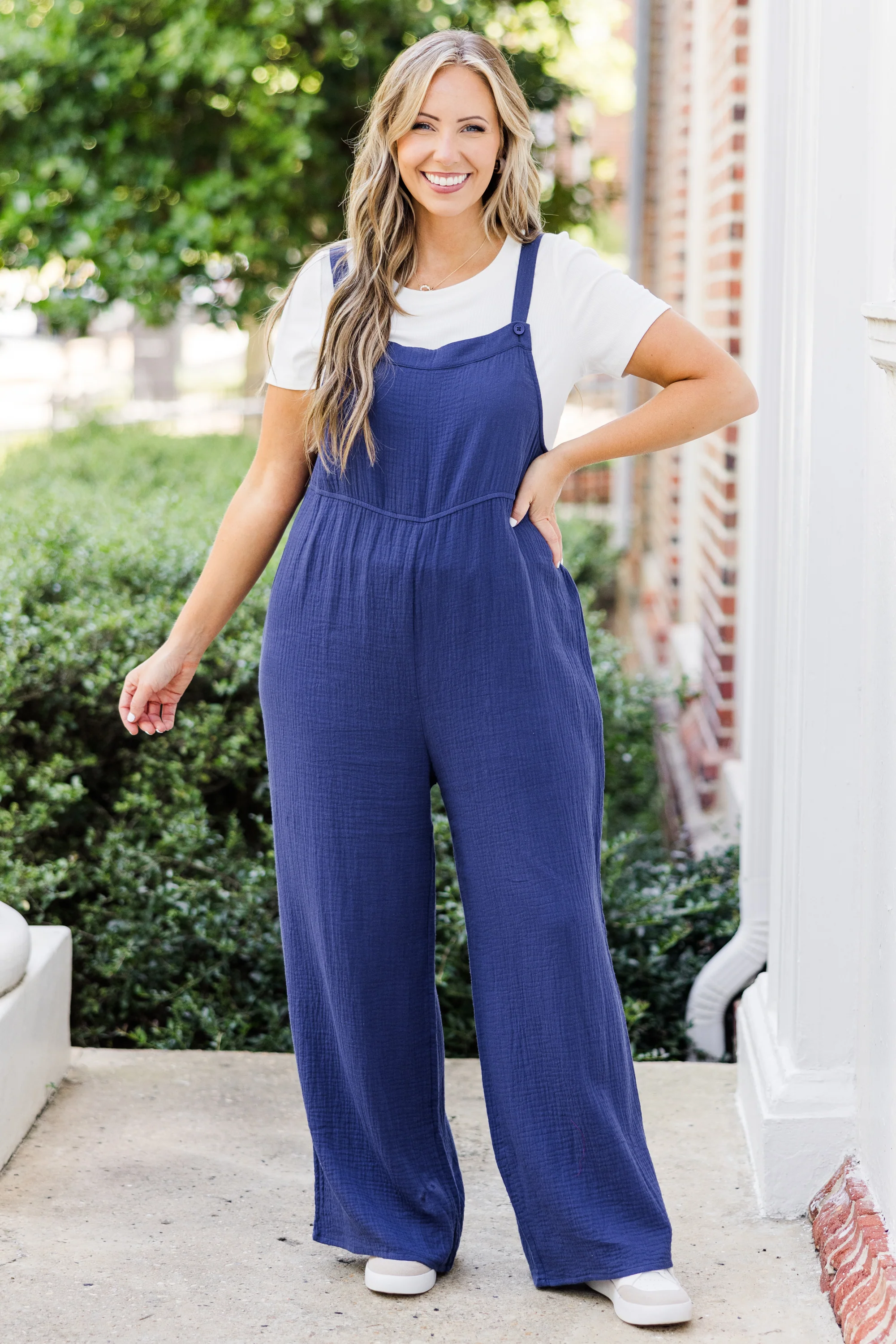 Vision To Creation Jumpsuit, Navy - Image 3