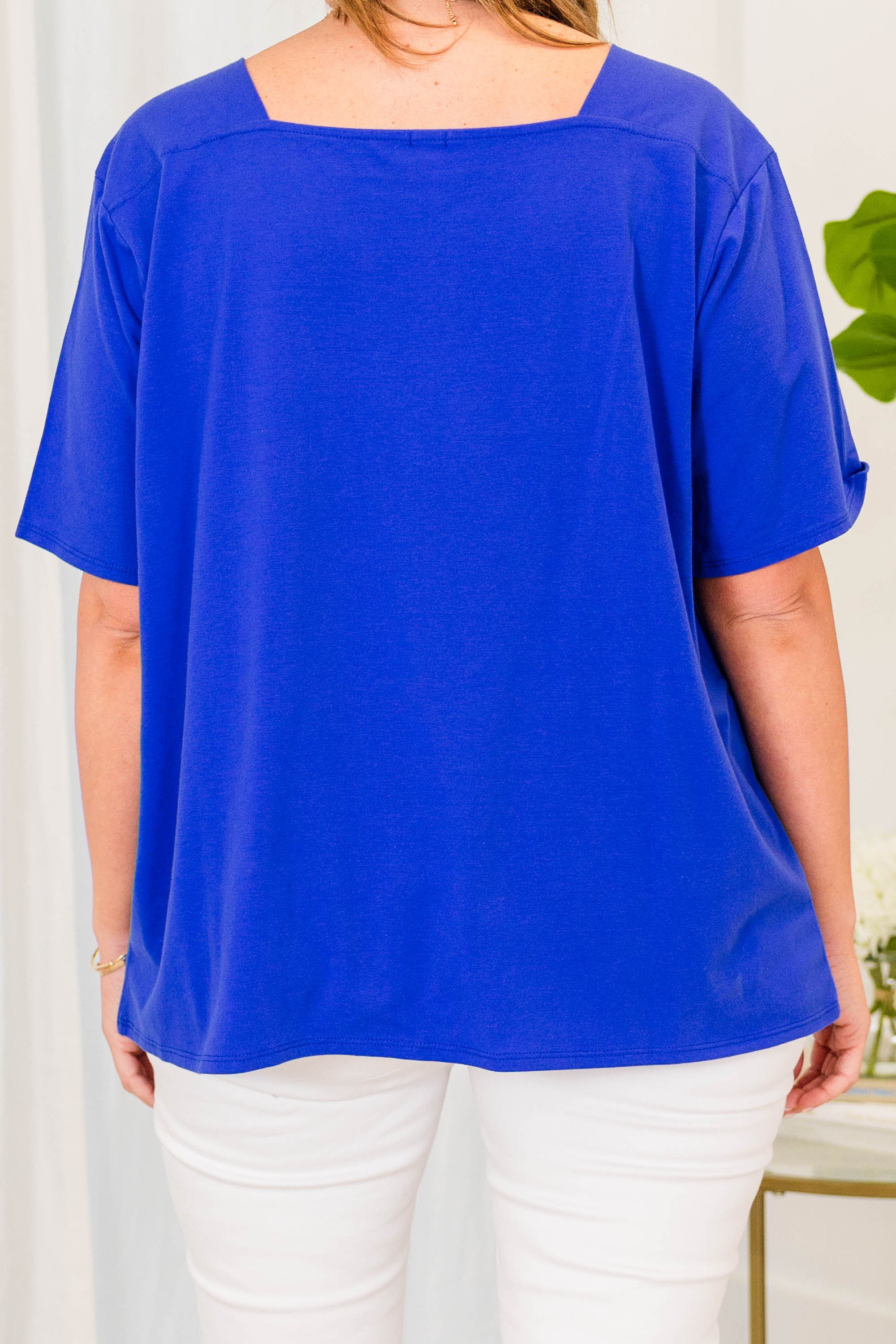 Vivid Imagination Top, Royal Blue - Image 5