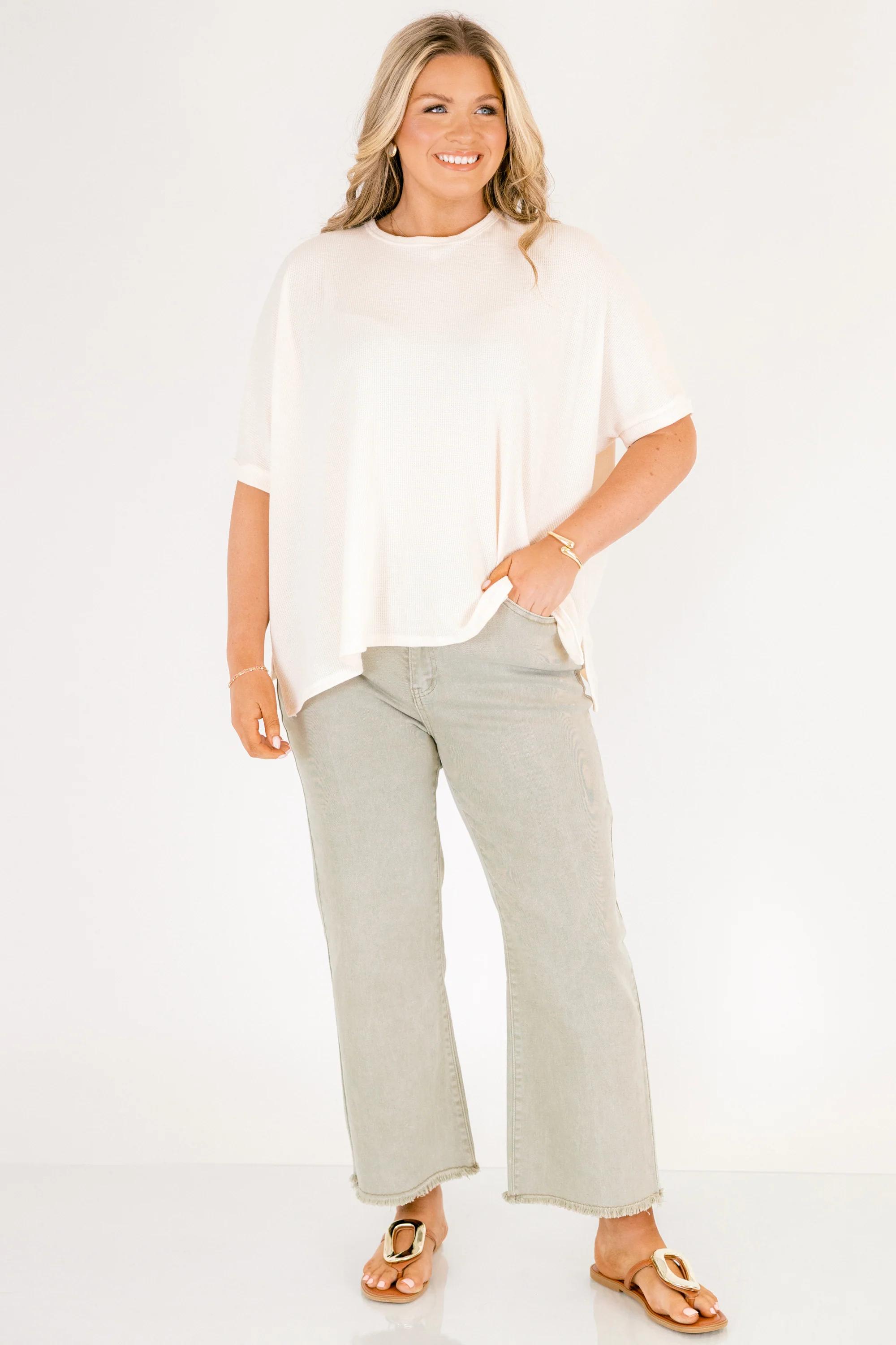 Walk This Way Jeans, Light Olive - Image 6