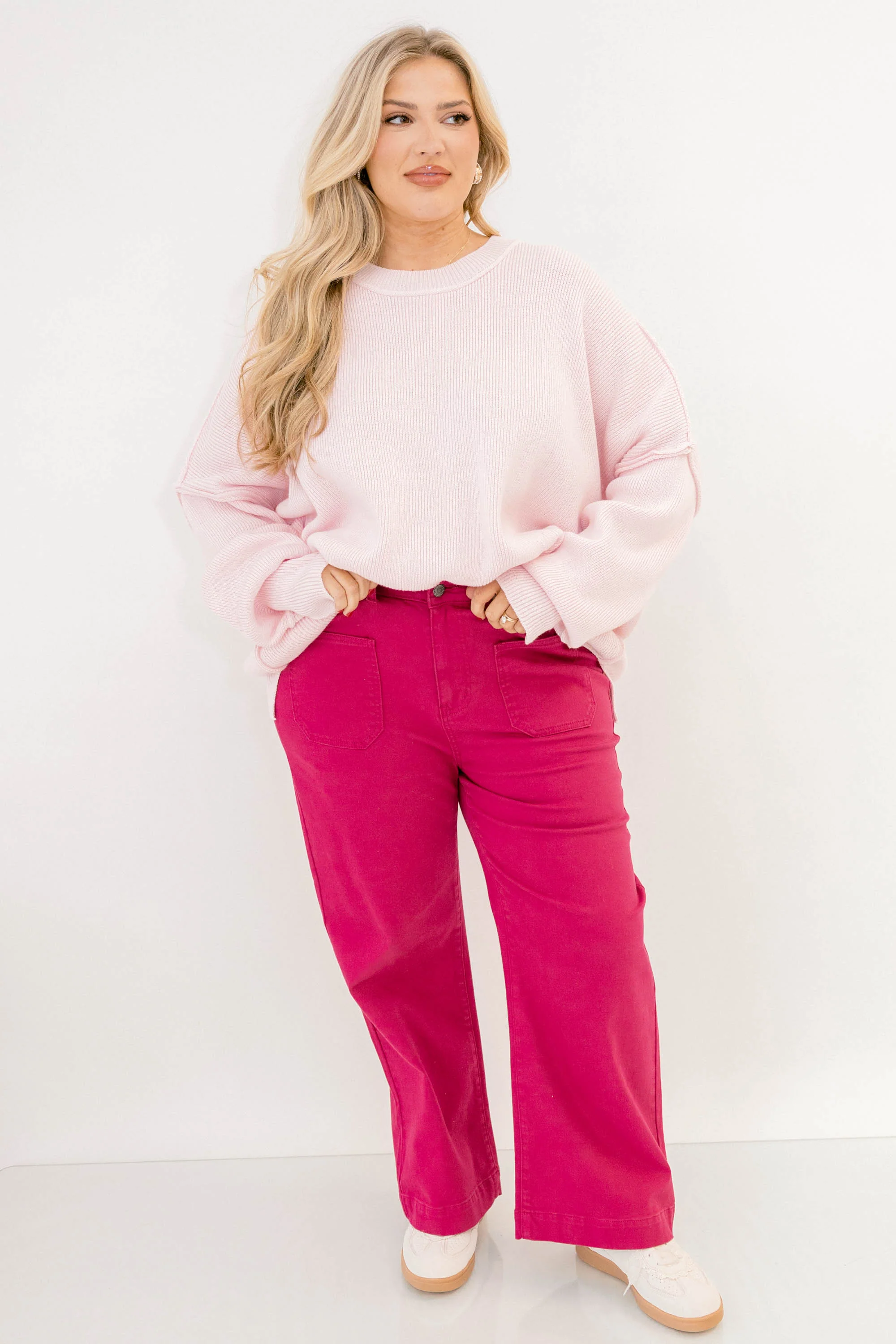 Wash Me Away Jeans, Fuchsia - Image 6