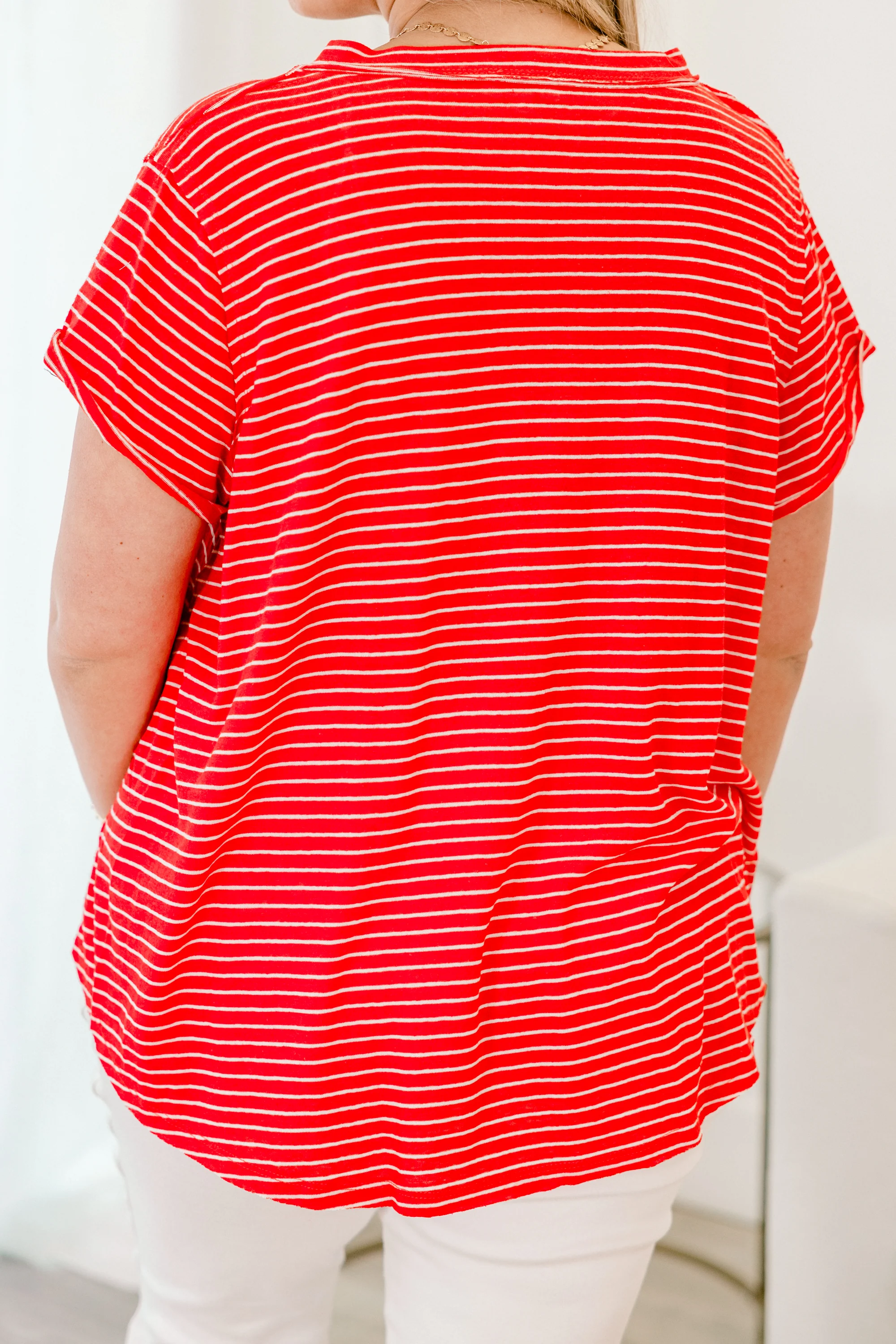 Weekend Surprise Top, Tomato Red - Image 6